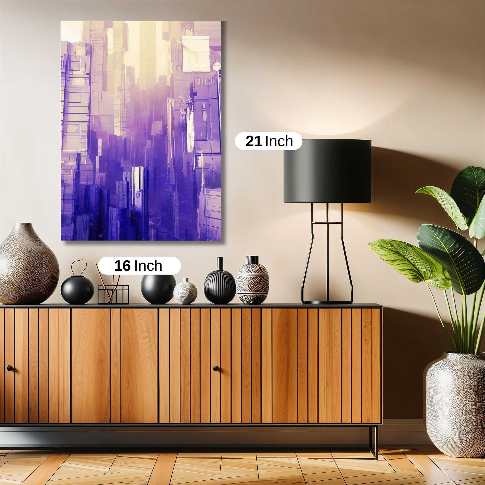 Violet Metropolis Safe Wall Magnetic / M