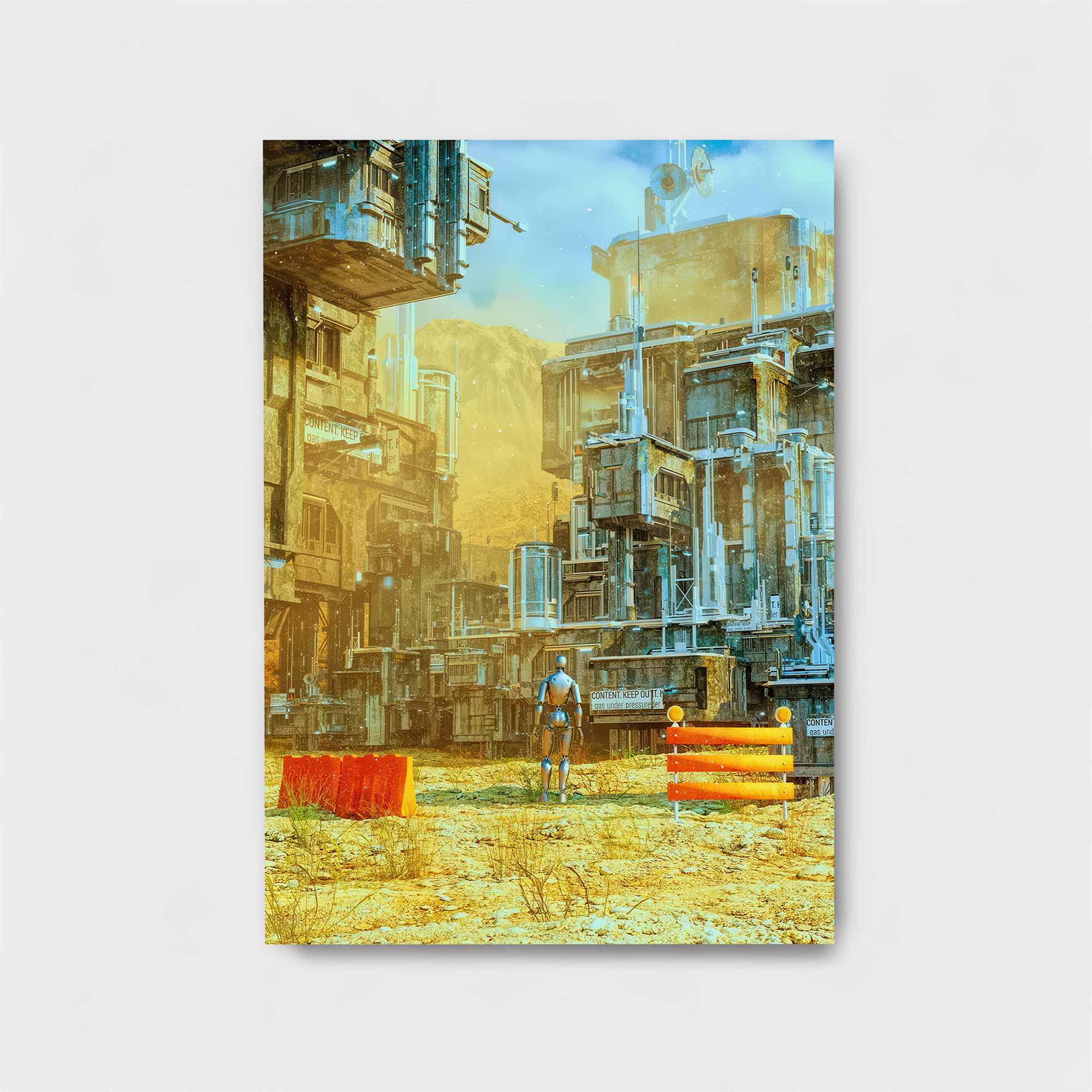 Futuristic Stillness Safe Wall Magnetic / M