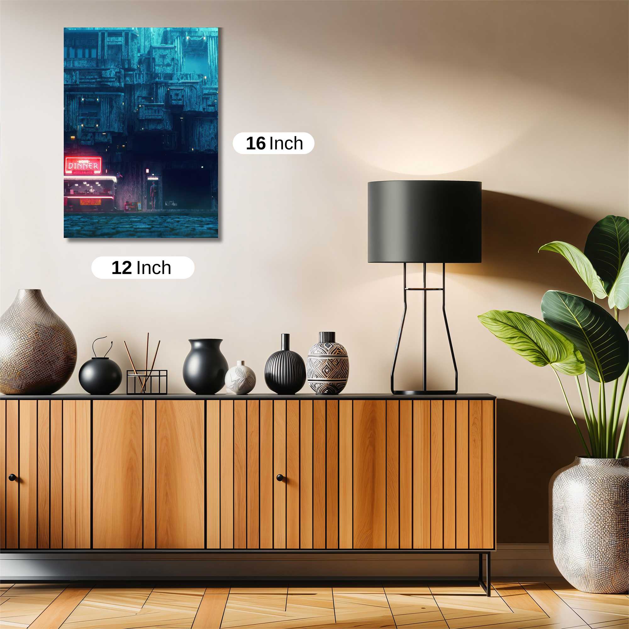 Neon Solitude Safe Wall Magnetic / M