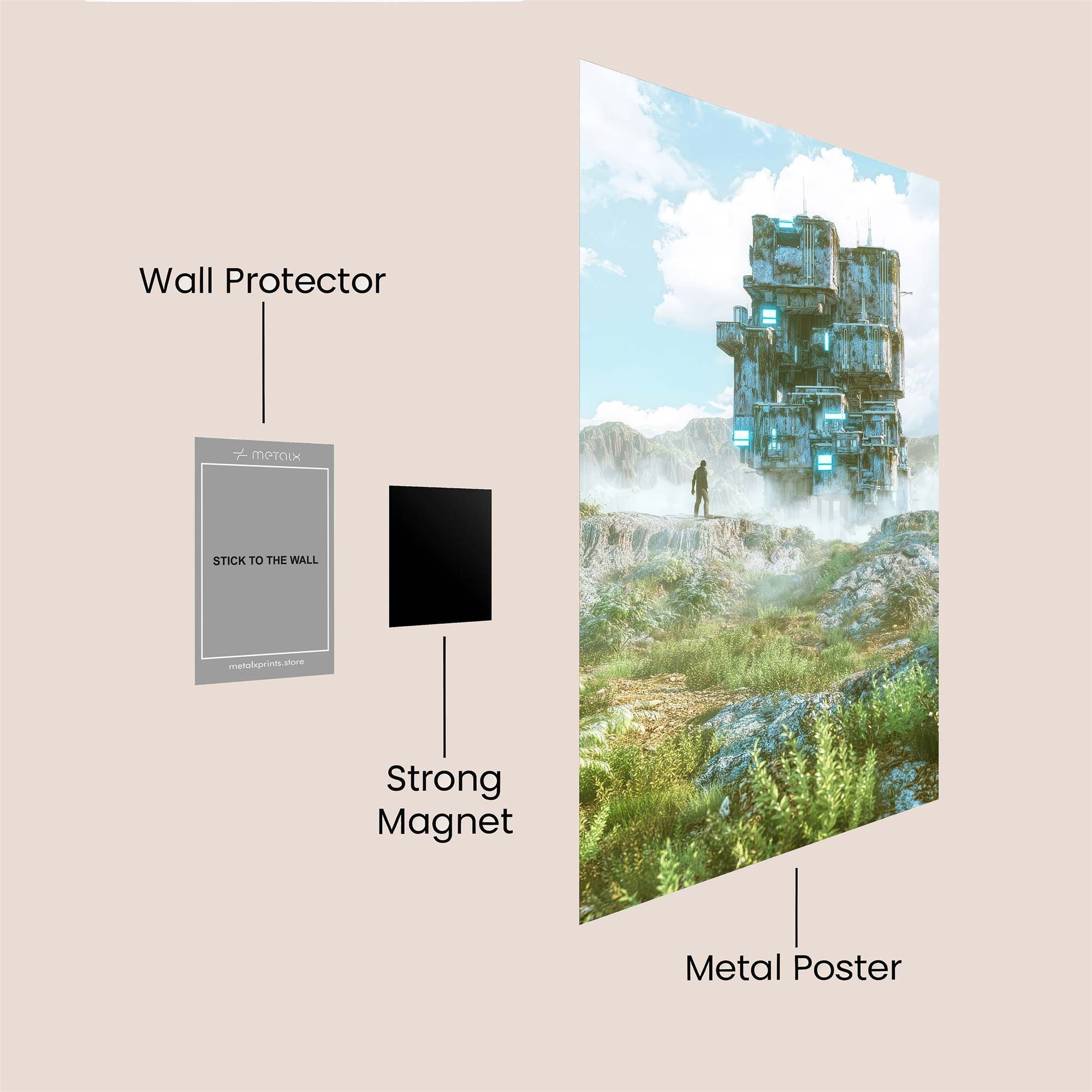 Glacial Sentinels Safe Wall Magnetic / M