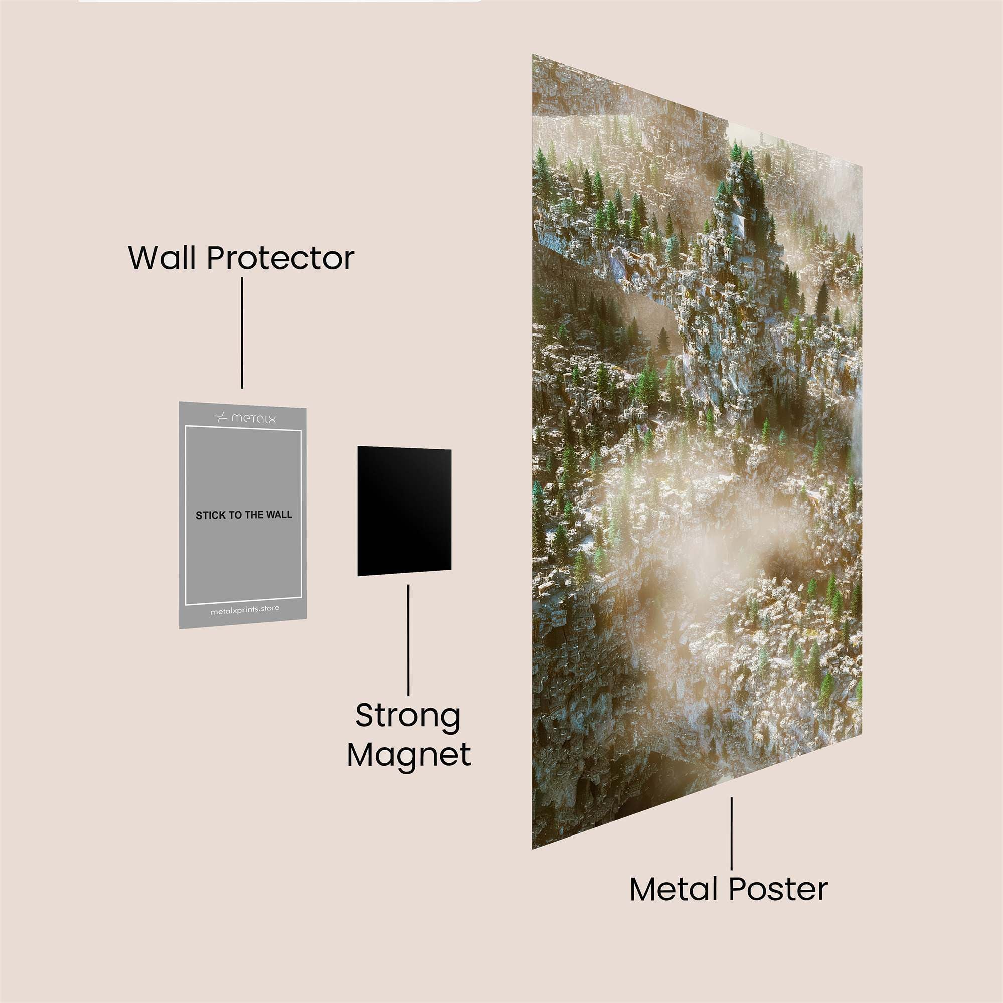 Verdant Whimsy Safe Wall Magnetic / M