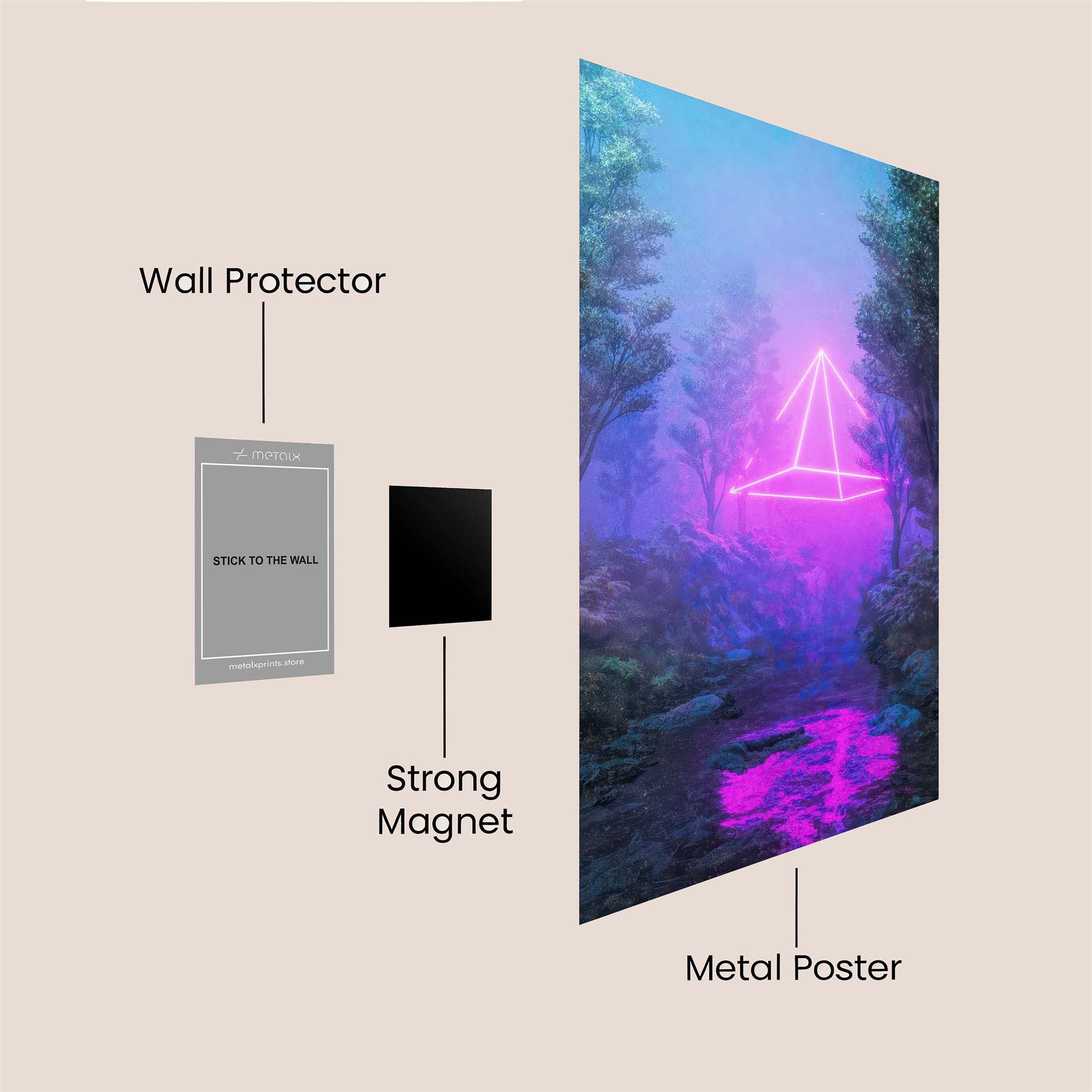 Neon Enchantment Safe Wall Magnetic / M