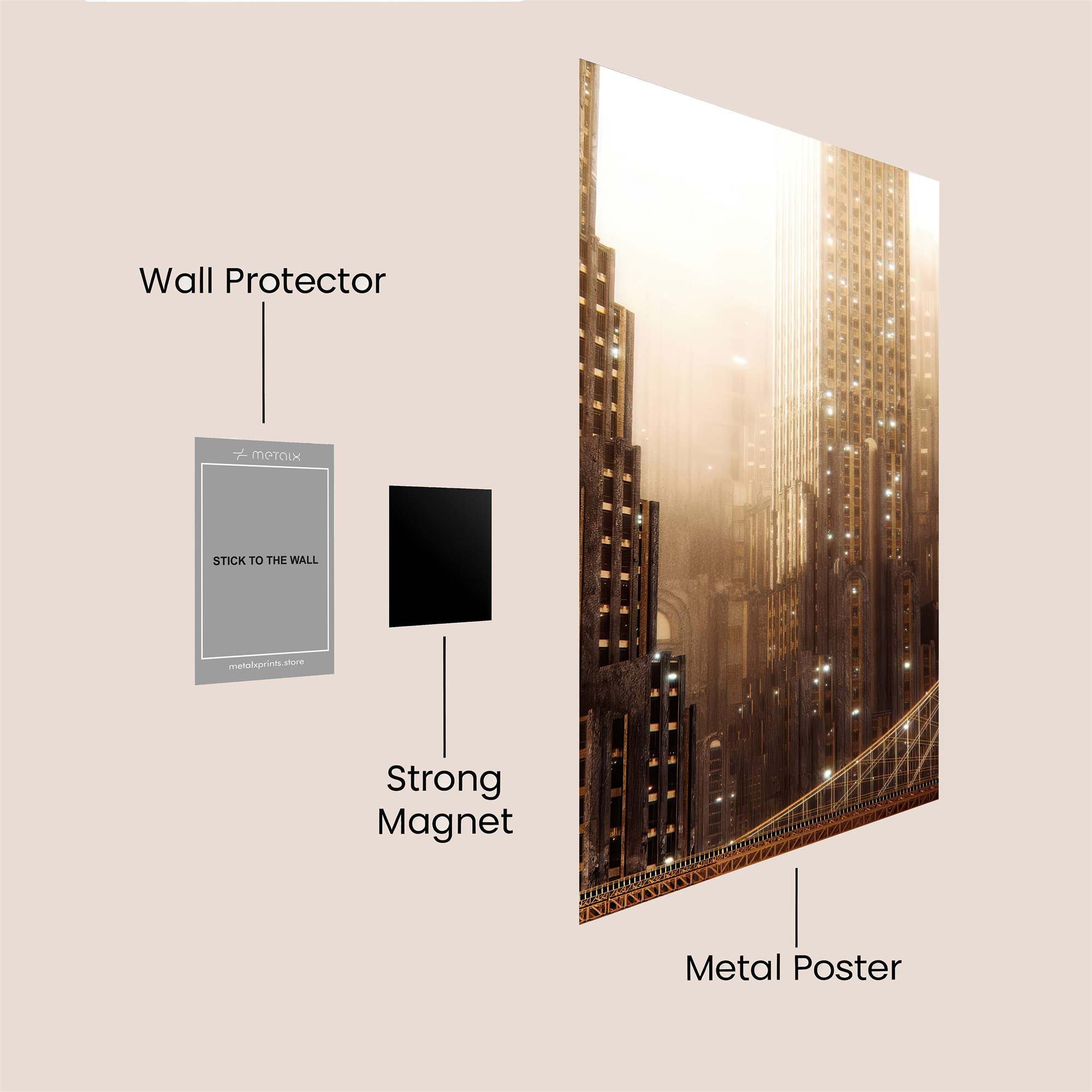 Urban Dreamscape Safe Wall Magnetic / M