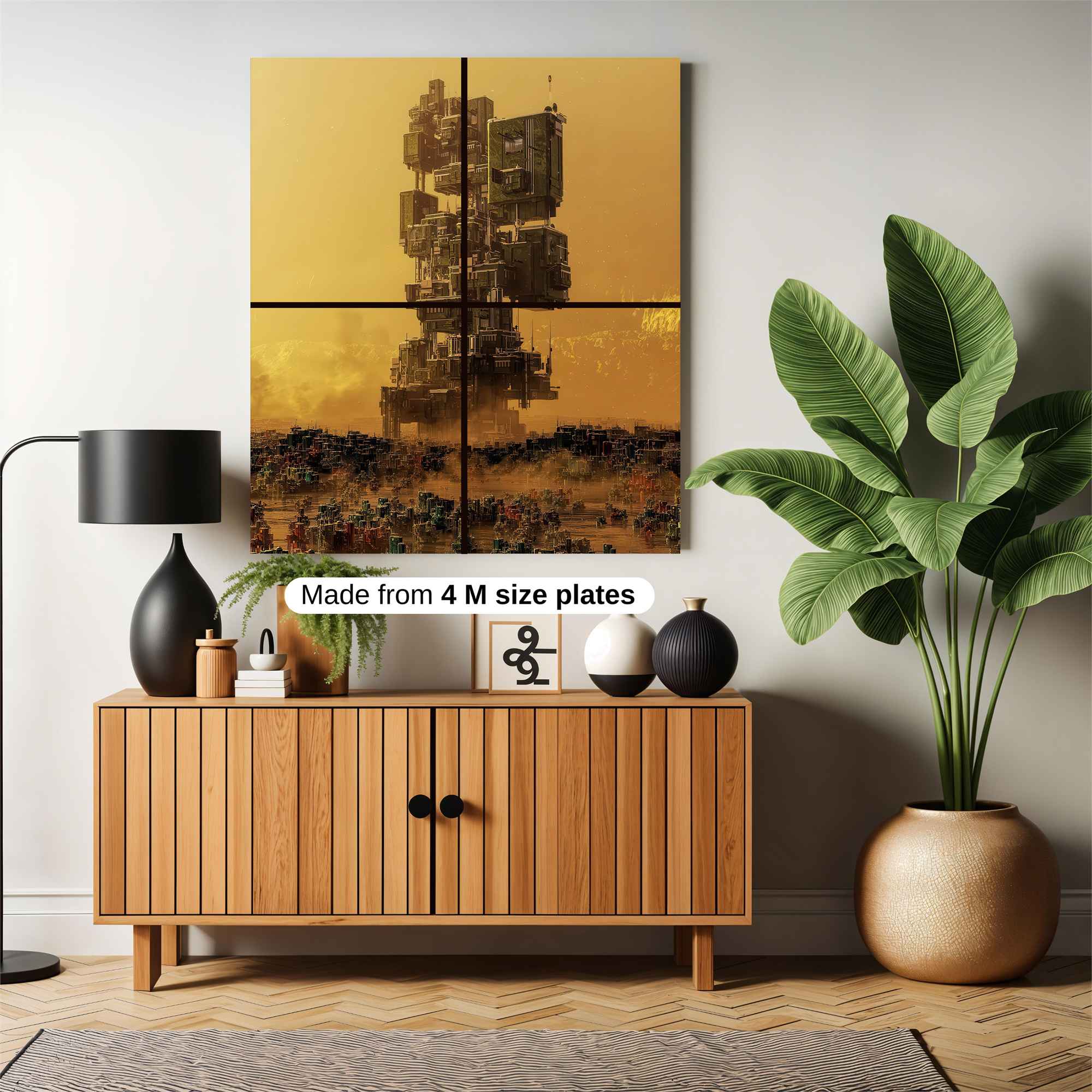 Futuristic Monolith Safe Wall Magnetic / M