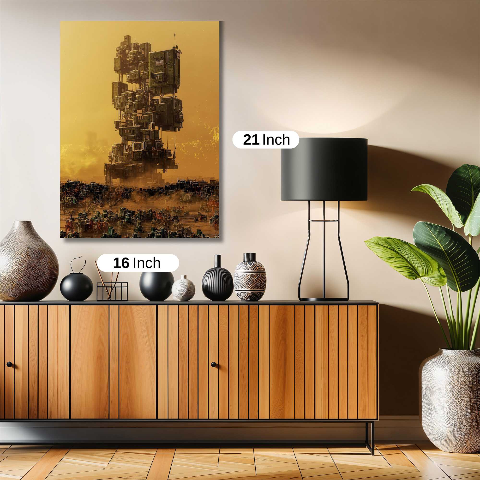 Futuristic Monolith Safe Wall Magnetic / M