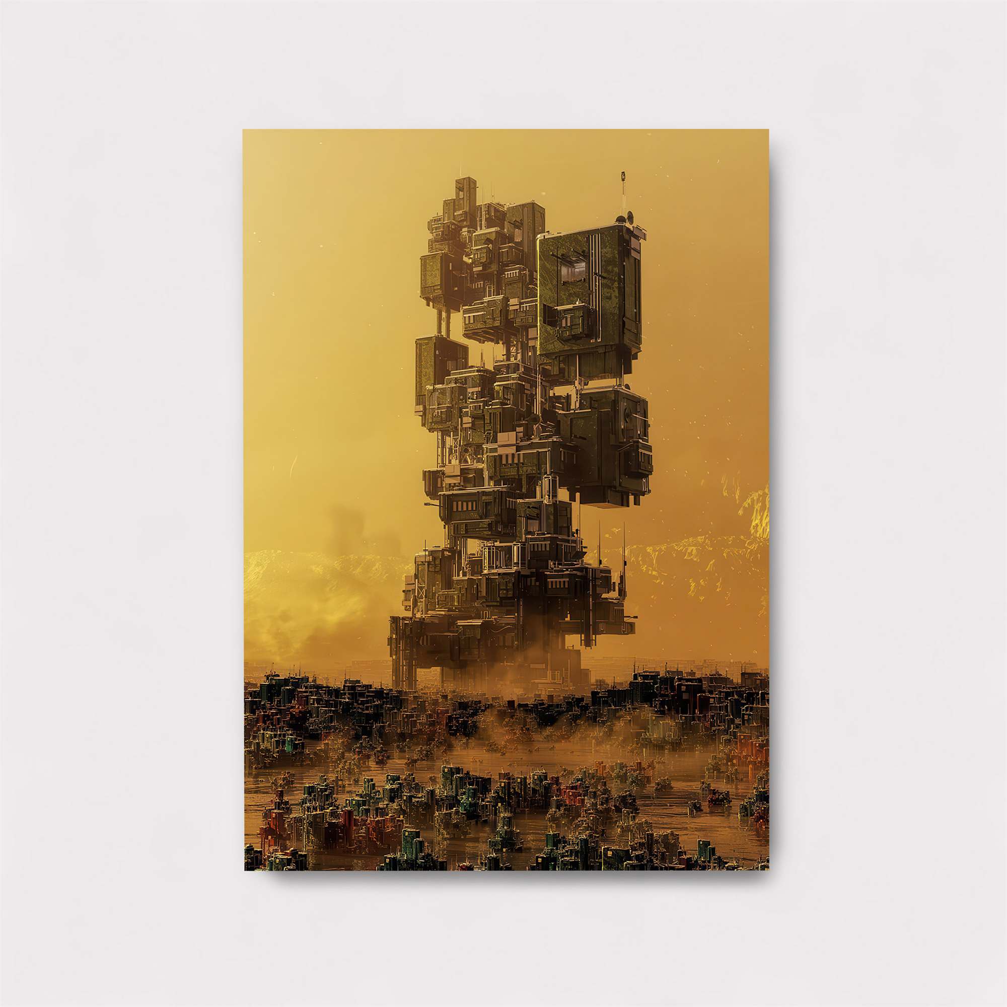 Futuristic Monolith Safe Wall Magnetic / M