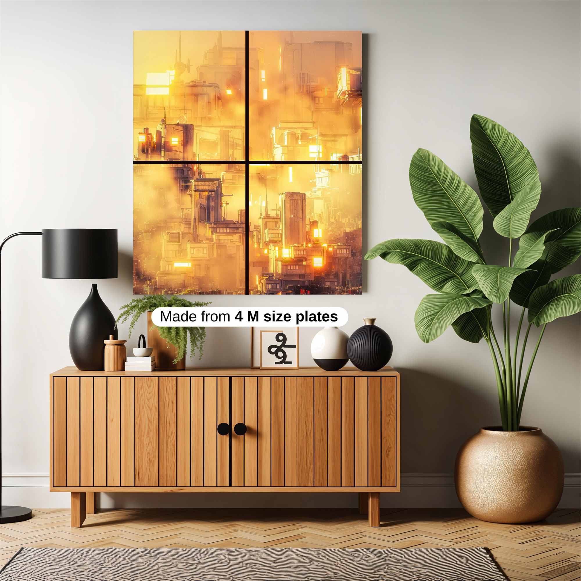 Futuristic Radiance Safe Wall Magnetic / M