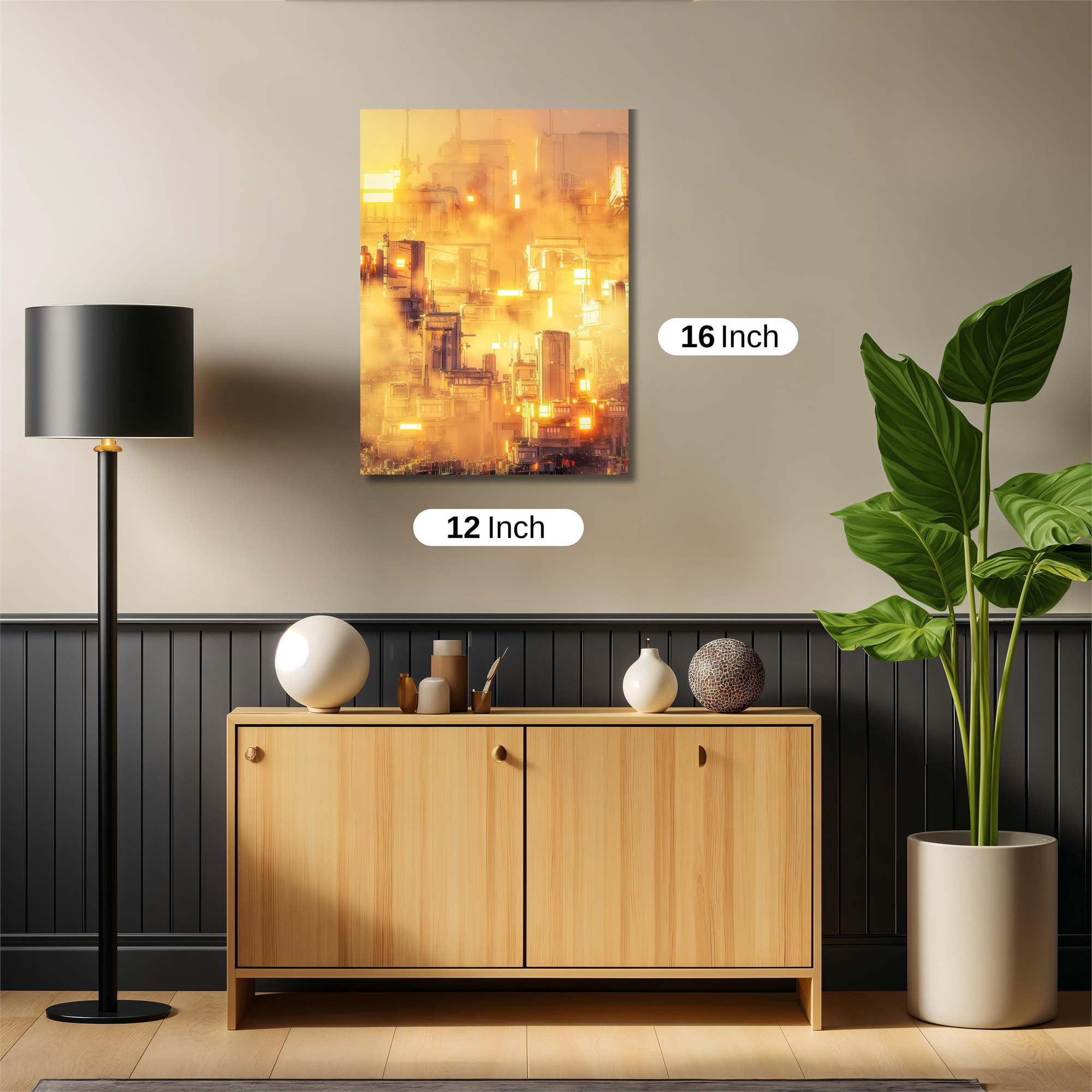 Futuristic Radiance Safe Wall Magnetic / M