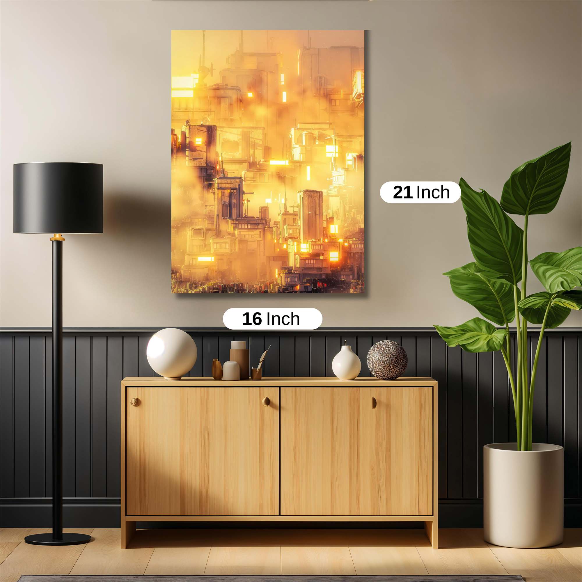 Futuristic Radiance Safe Wall Magnetic / M