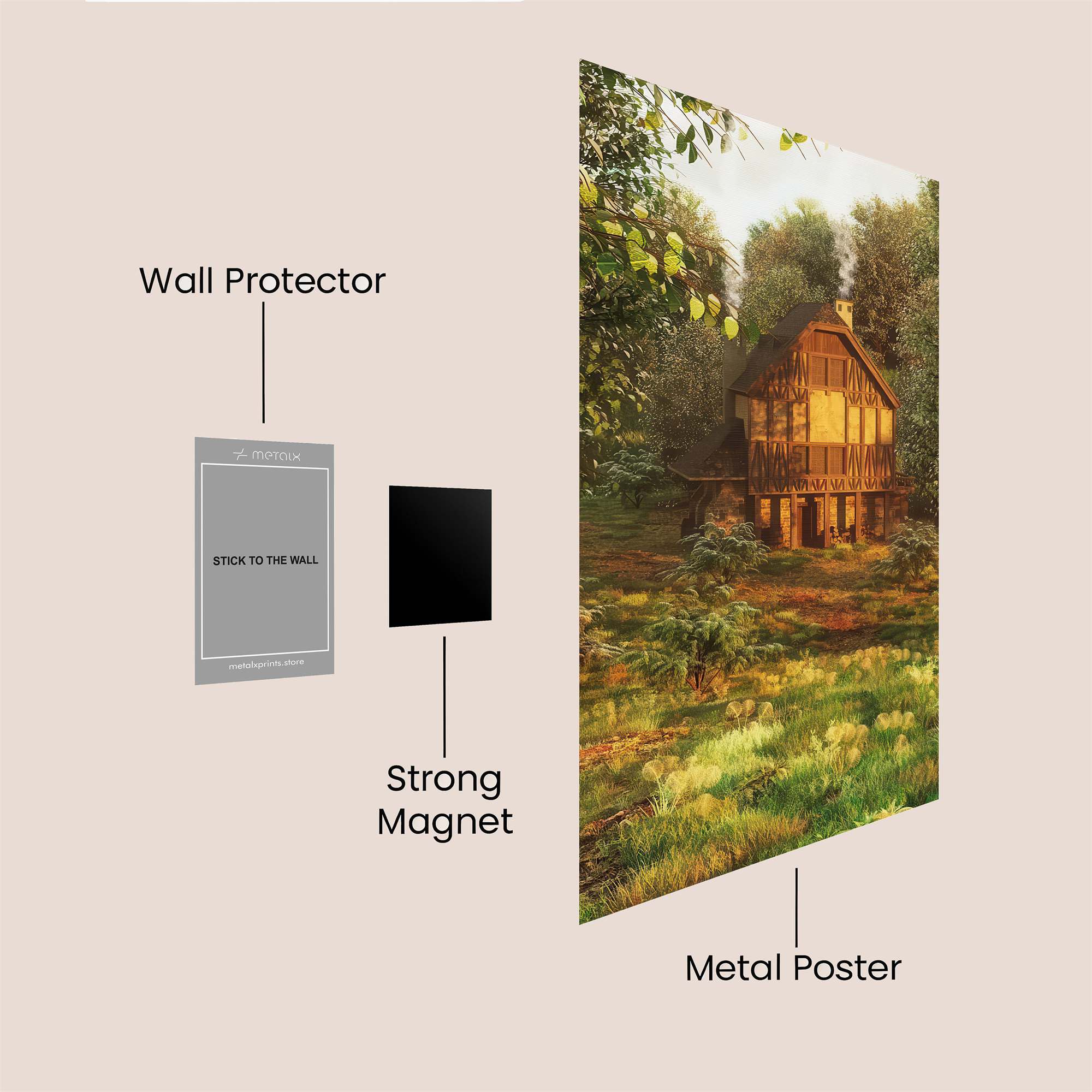 Woodland Retreat Safe Wall Magnetic / M