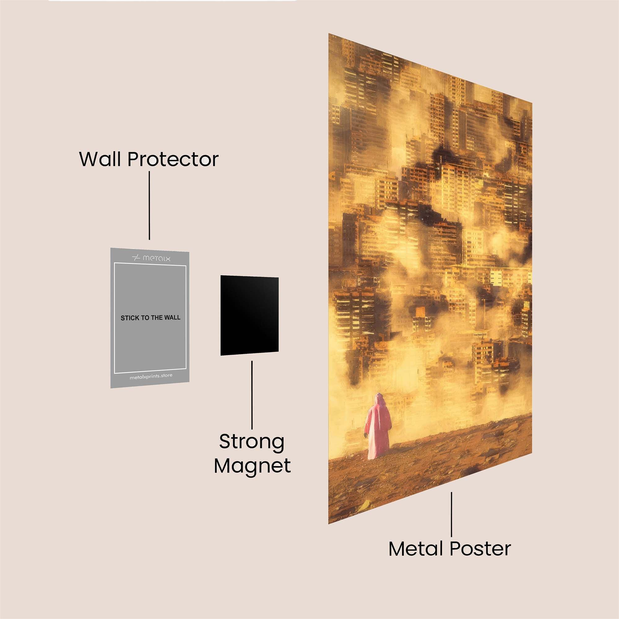 Urban Reverie Safe Wall Magnetic / M