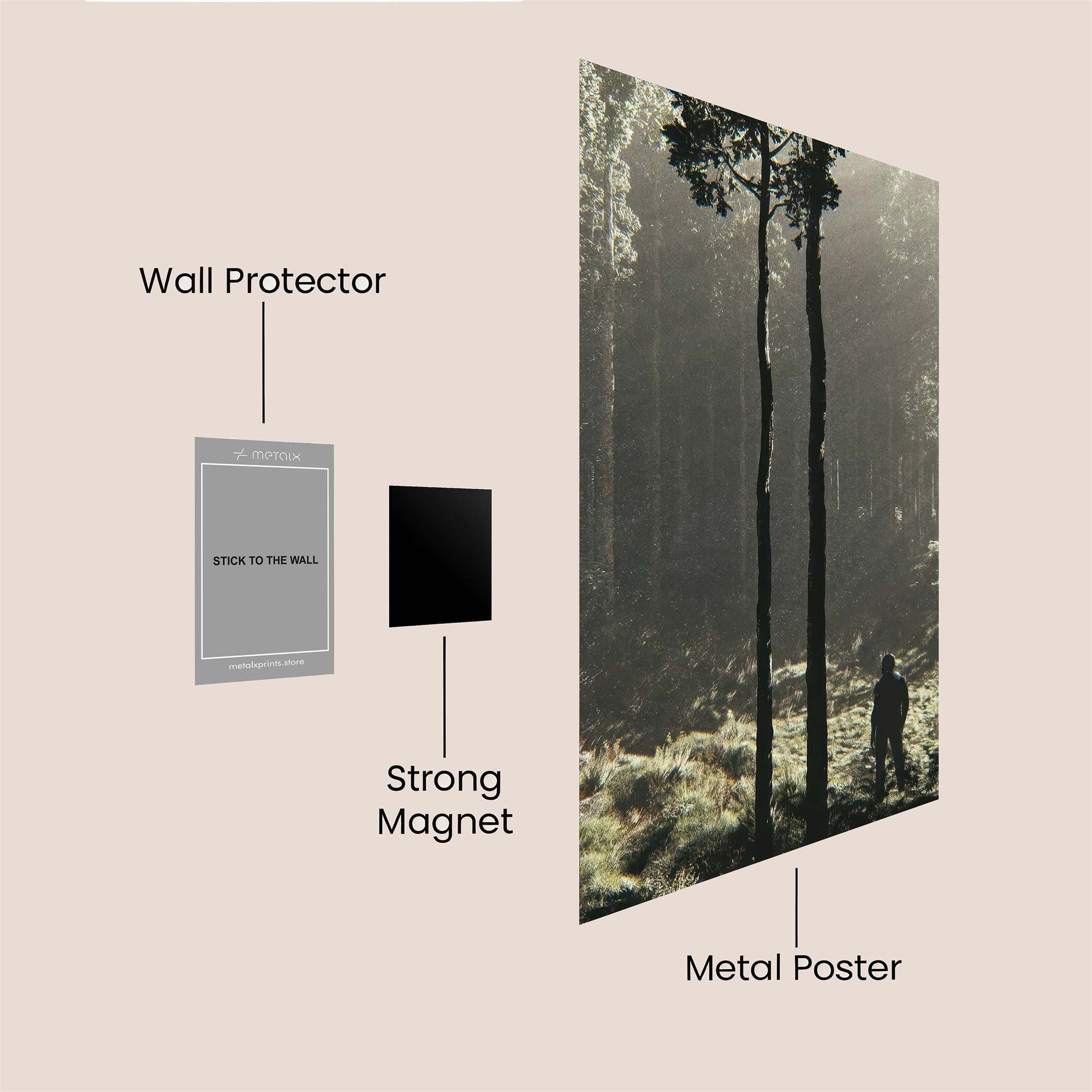 Solitary Reverie Safe Wall Magnetic / M
