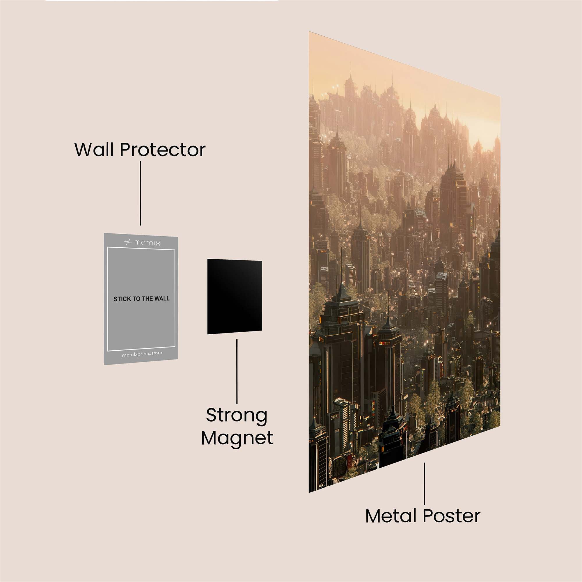 Urban Reverie Safe Wall Magnetic / M