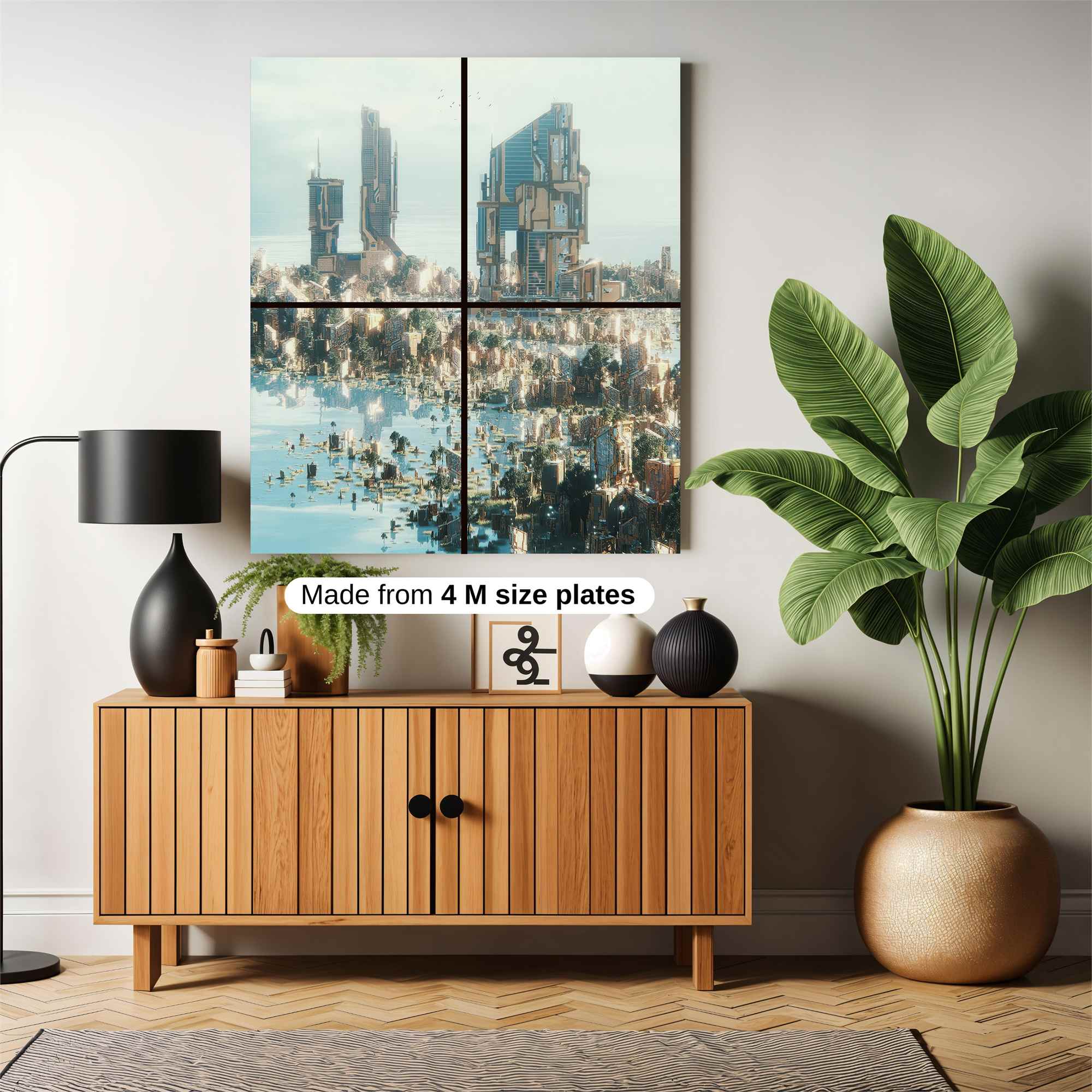 Futuristic Serenity Safe Wall Magnetic / M