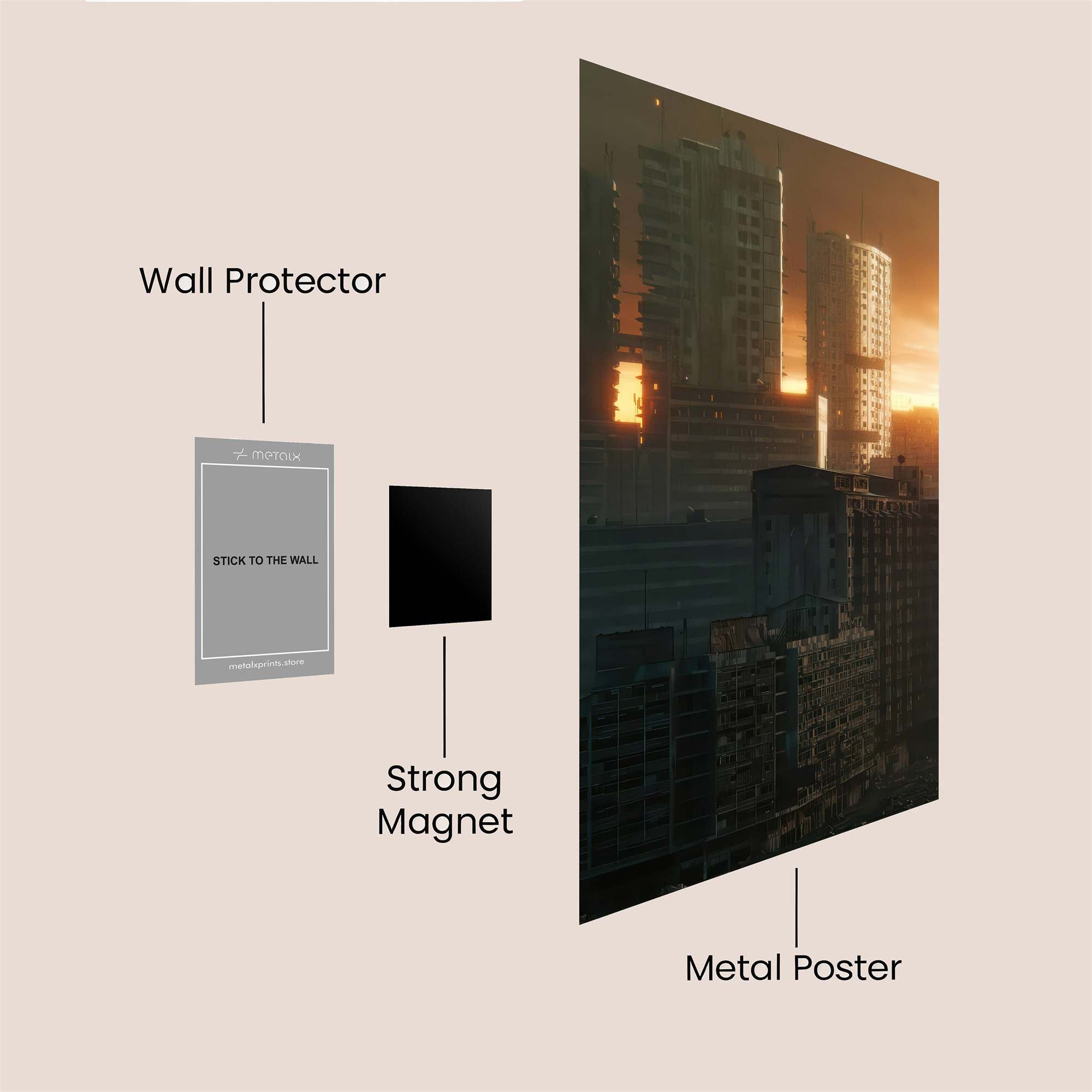 Sunset Reverie Safe Wall Magnetic / M