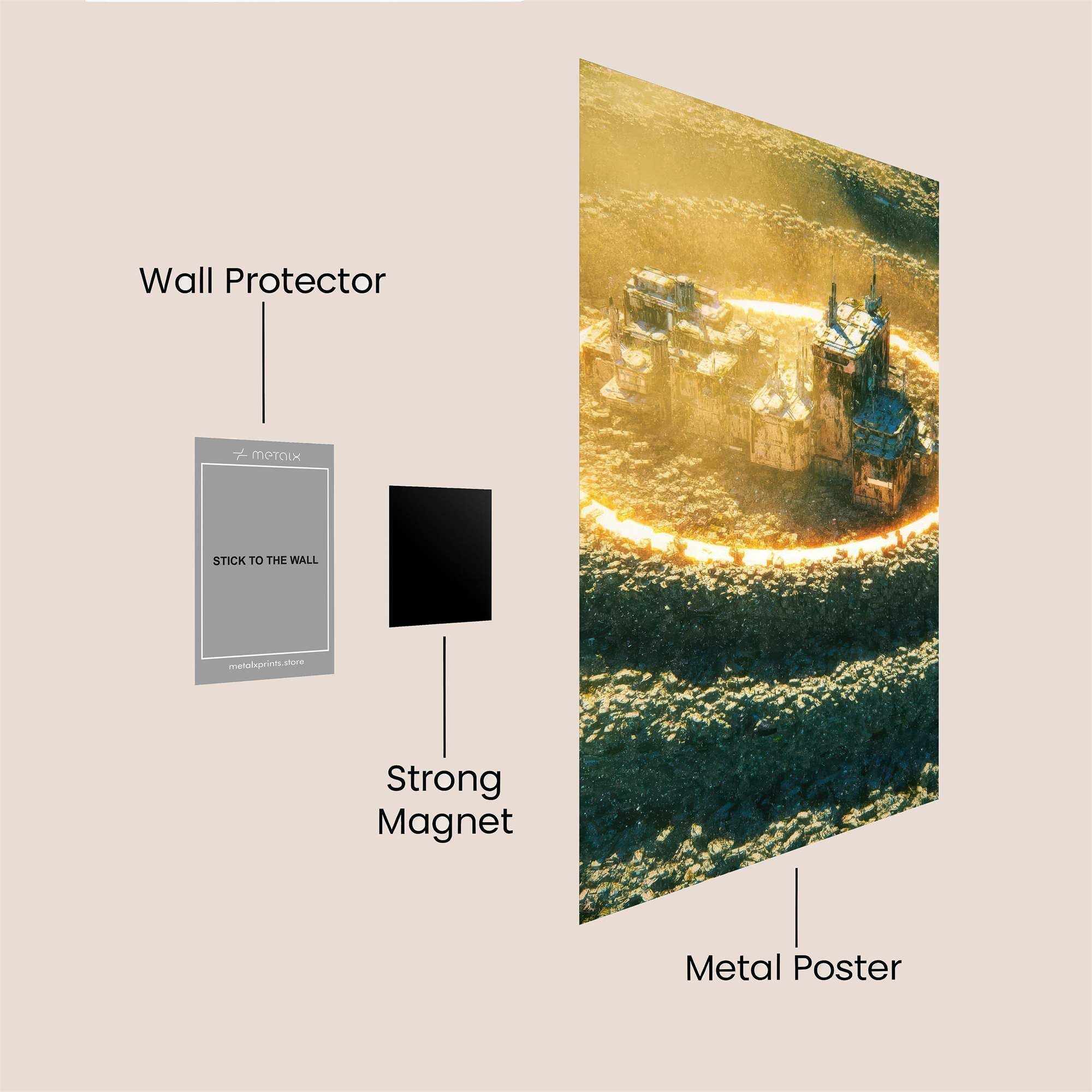 Enchanted Citadel Safe Wall Magnetic / M