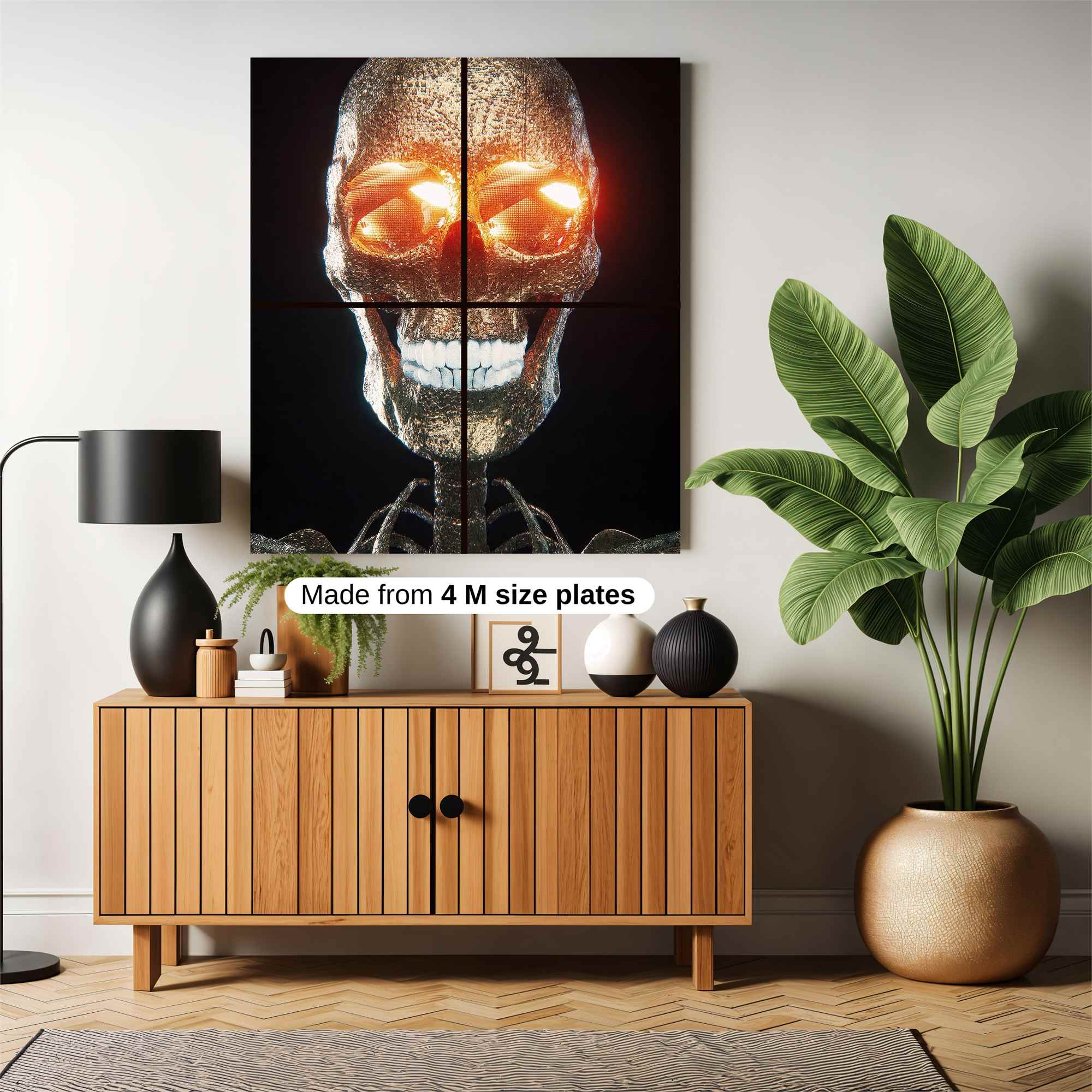 Luminous Skull Safe Wall Magnetic / M