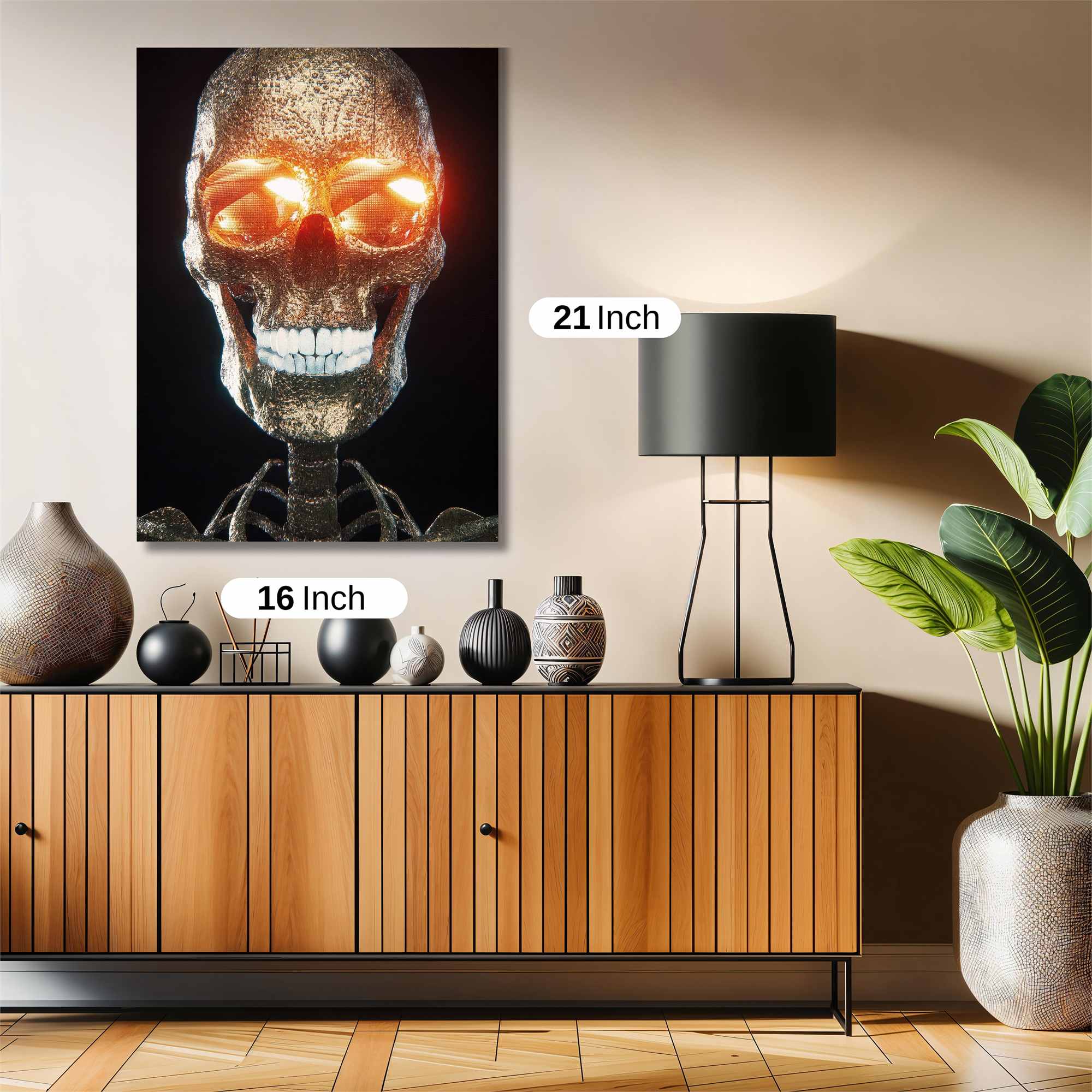 Luminous Skull Safe Wall Magnetic / M