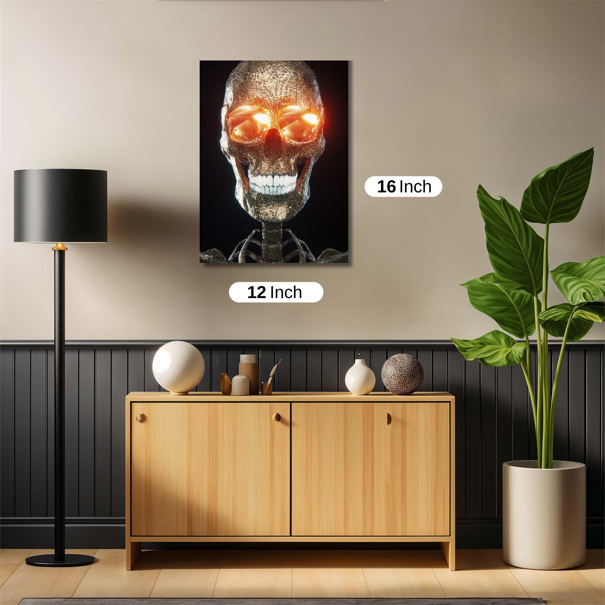 Luminous Skull Safe Wall Magnetic / M