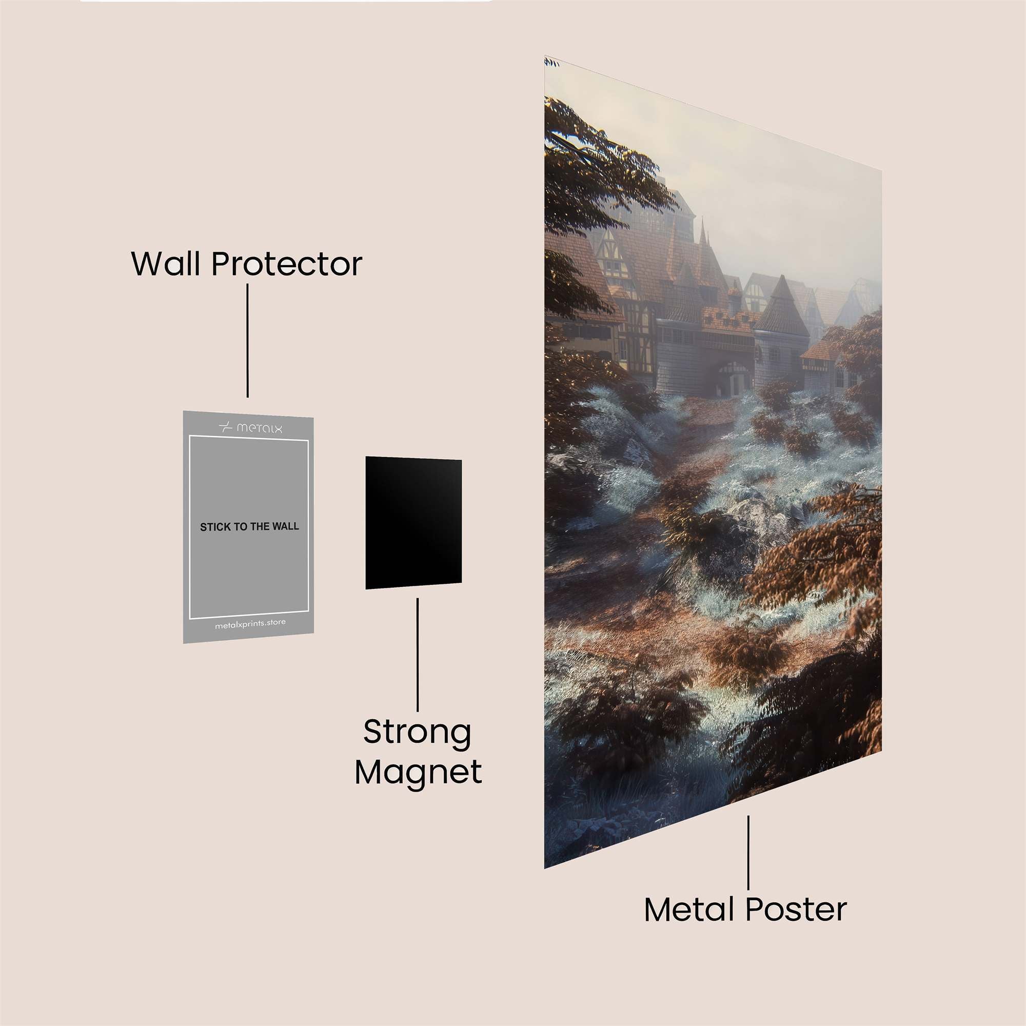 Mystical Hamlet Safe Wall Magnetic / M