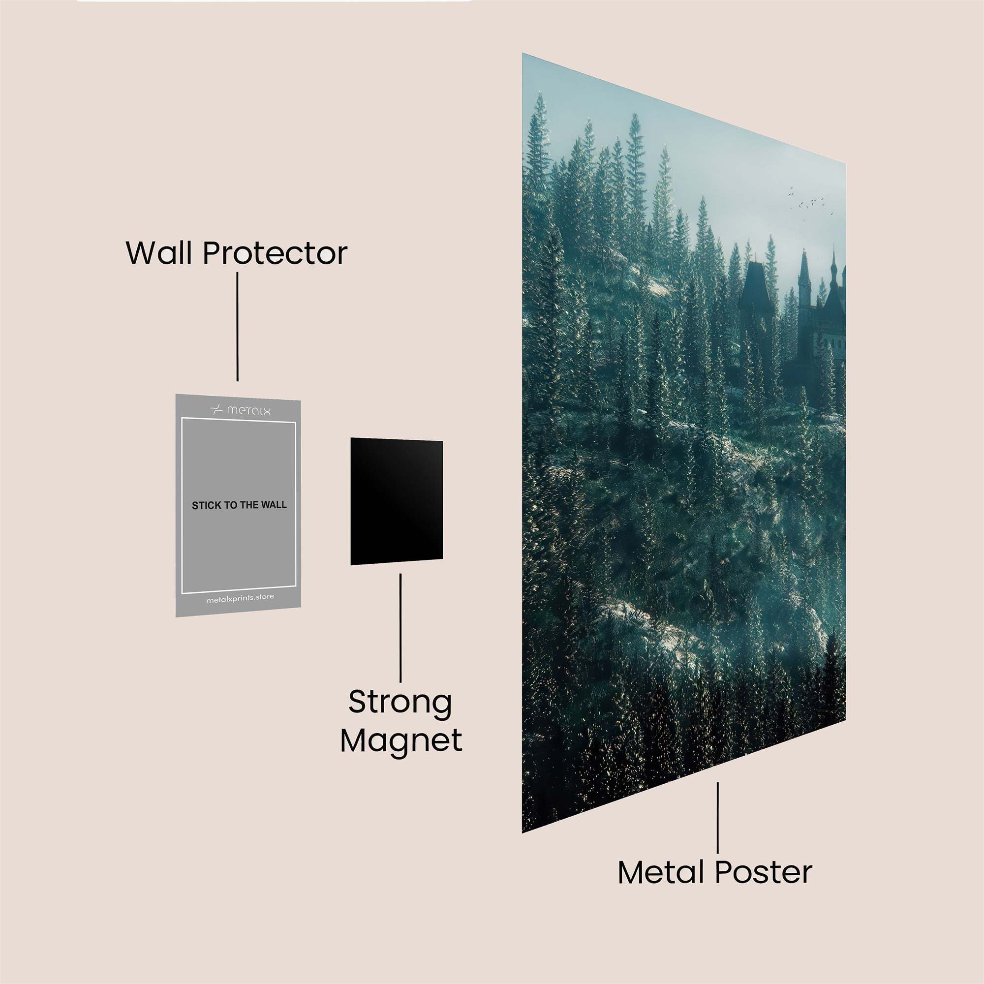 Enchanted Castle Safe Wall Magnetic / M