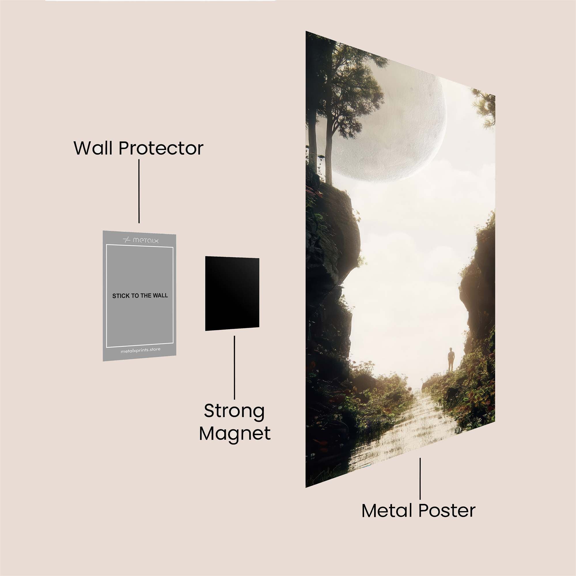 Lunar Serenity Safe Wall Magnetic / M