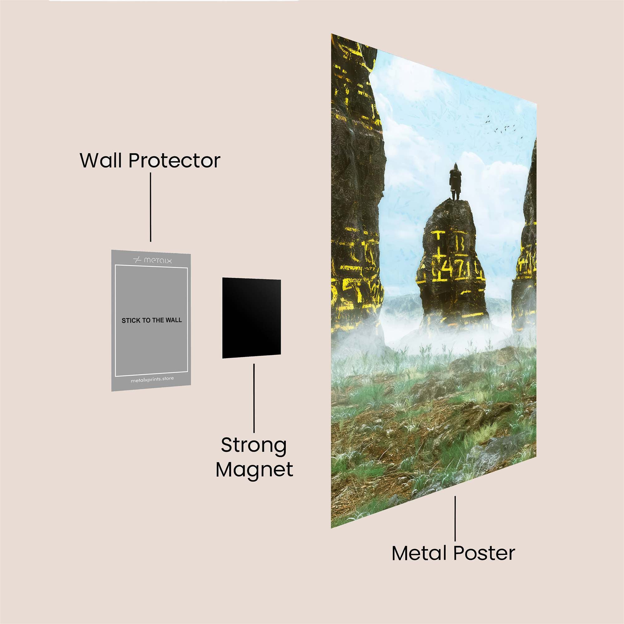 Mysterious Ascent Safe Wall Magnetic / M