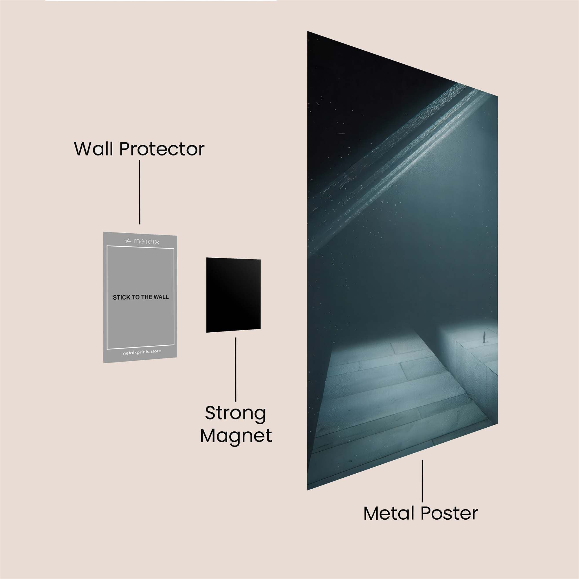 Lone Solitude Safe Wall Magnetic / M