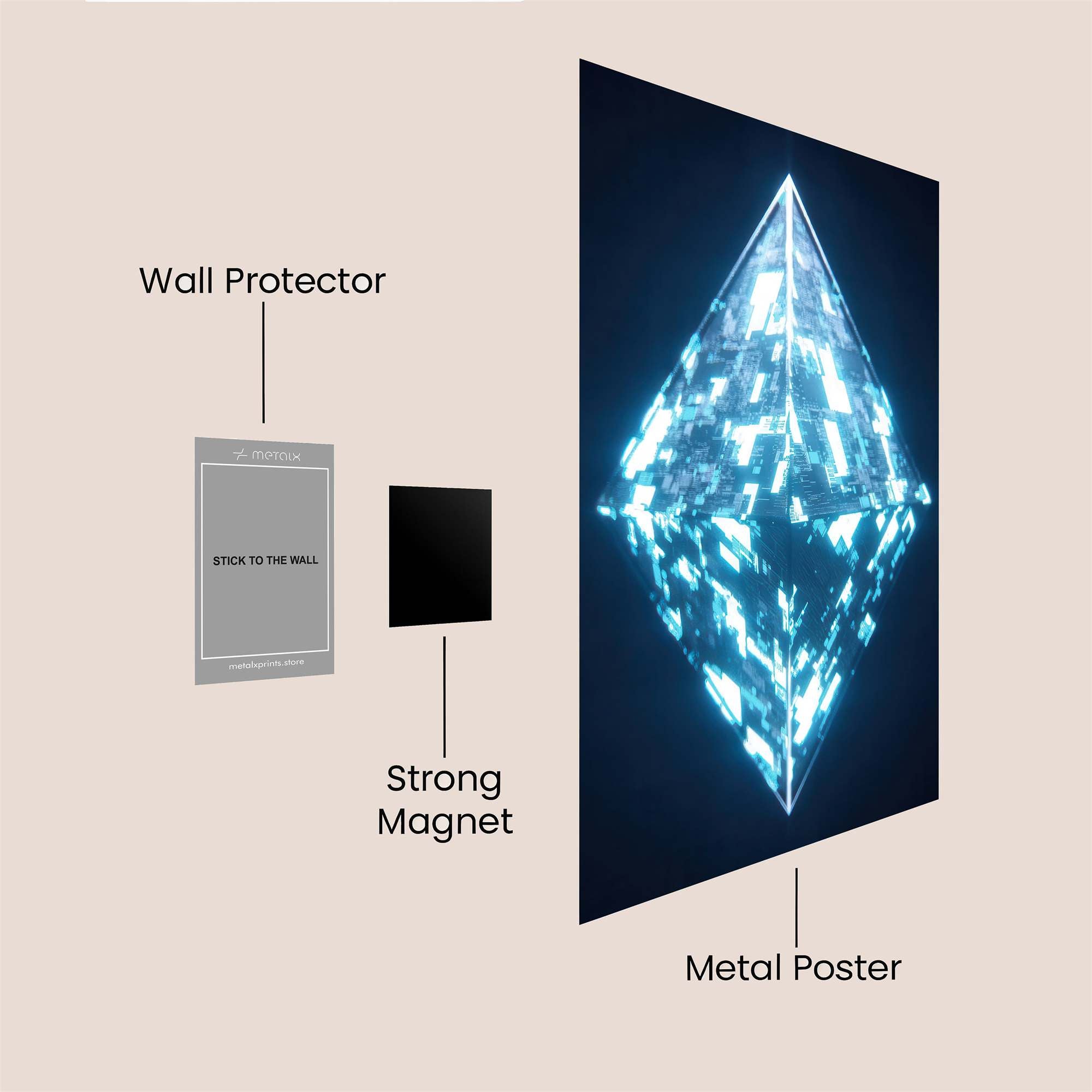 Ethereum Prism Safe Wall Magnetic / M