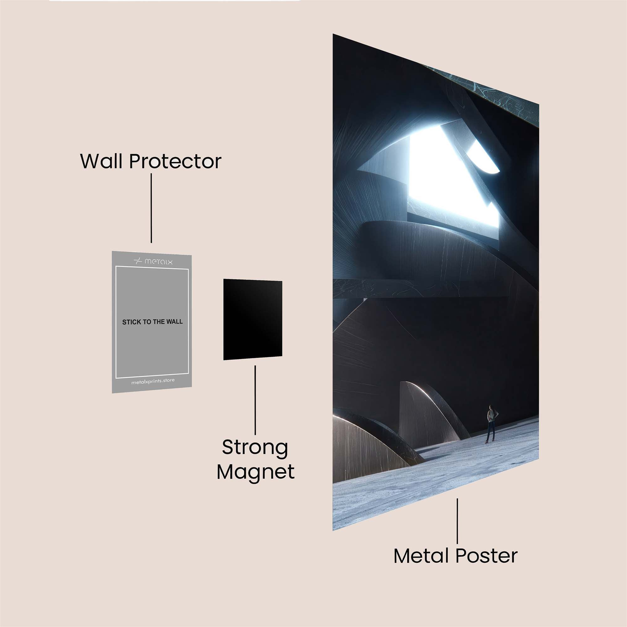 Architectural Reverie Safe Wall Magnetic / M