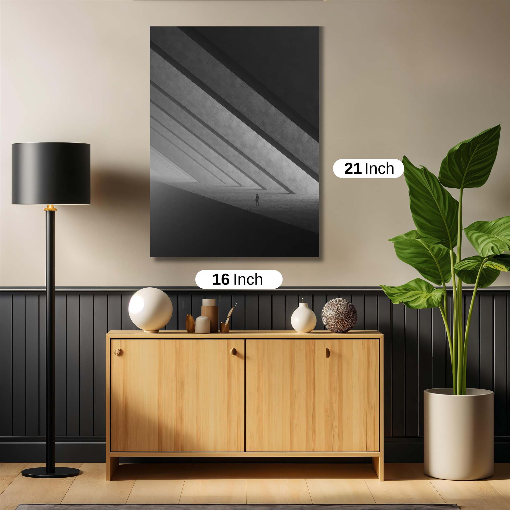 Monochrome Solitude Safe Wall Magnetic / M