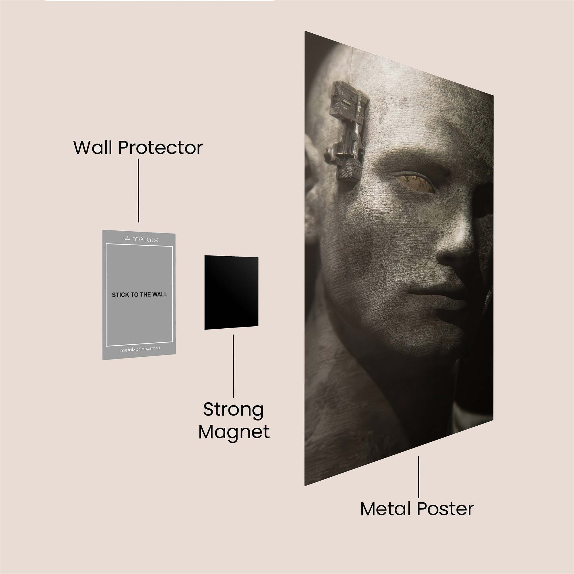 Mechanical Serenity Safe Wall Magnetic / M