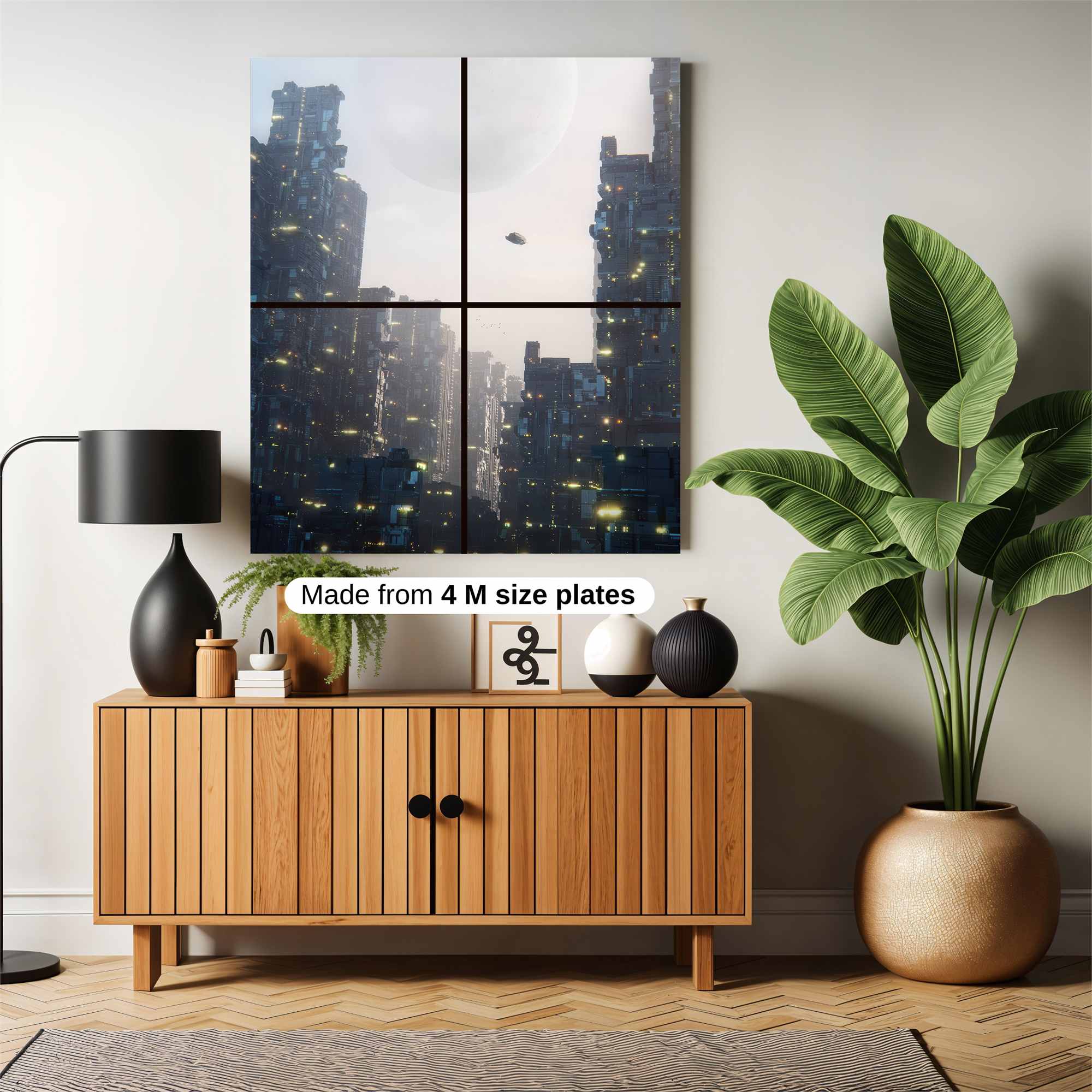 Futuristic Serenity Safe Wall Magnetic / M