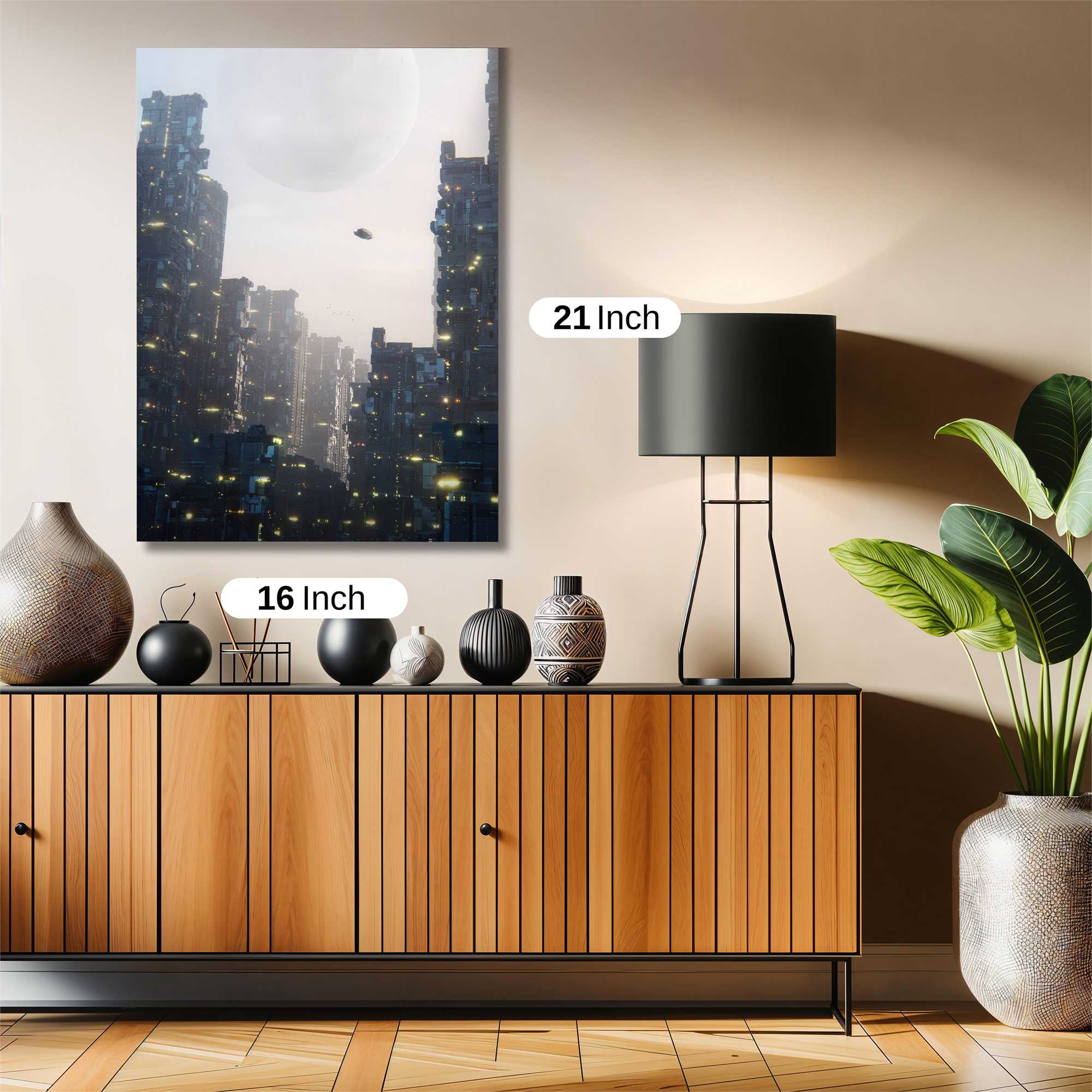 Futuristic Serenity Safe Wall Magnetic / M