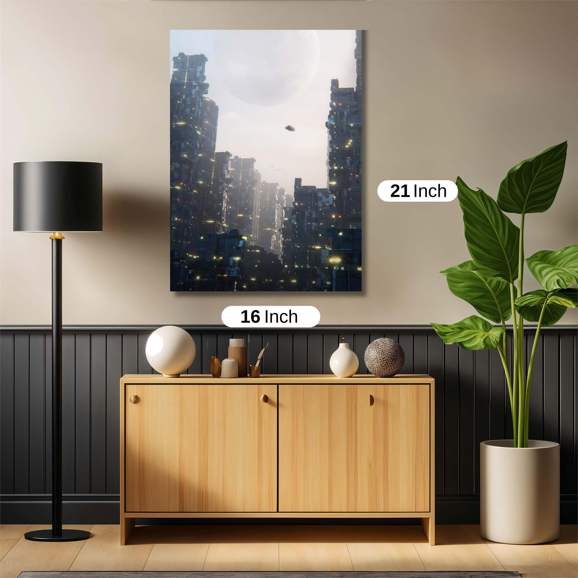 Futuristic Serenity Safe Wall Magnetic / M