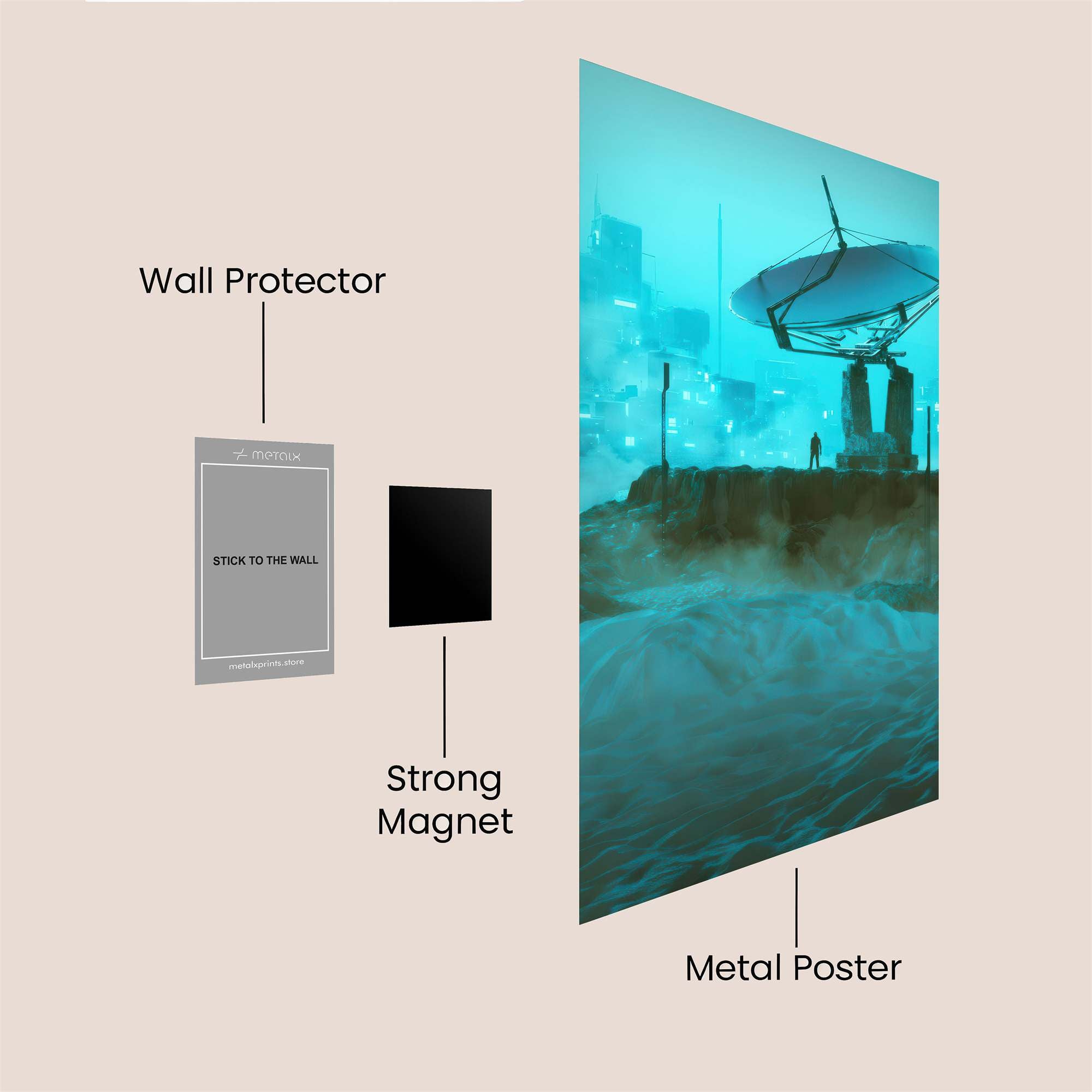 Antenna Whisper Safe Wall Magnetic / M