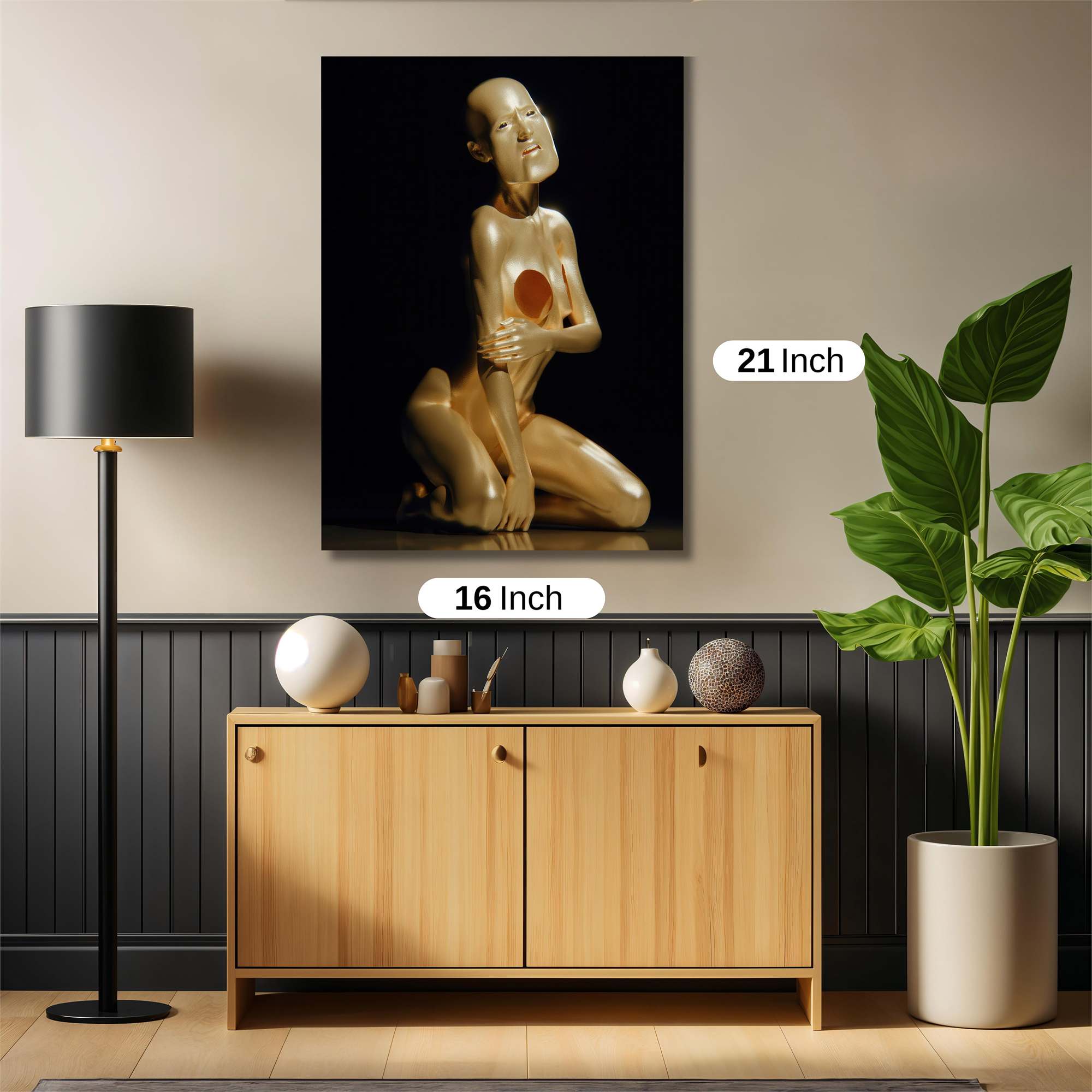 Golden Serenity Safe Wall Magnetic / M