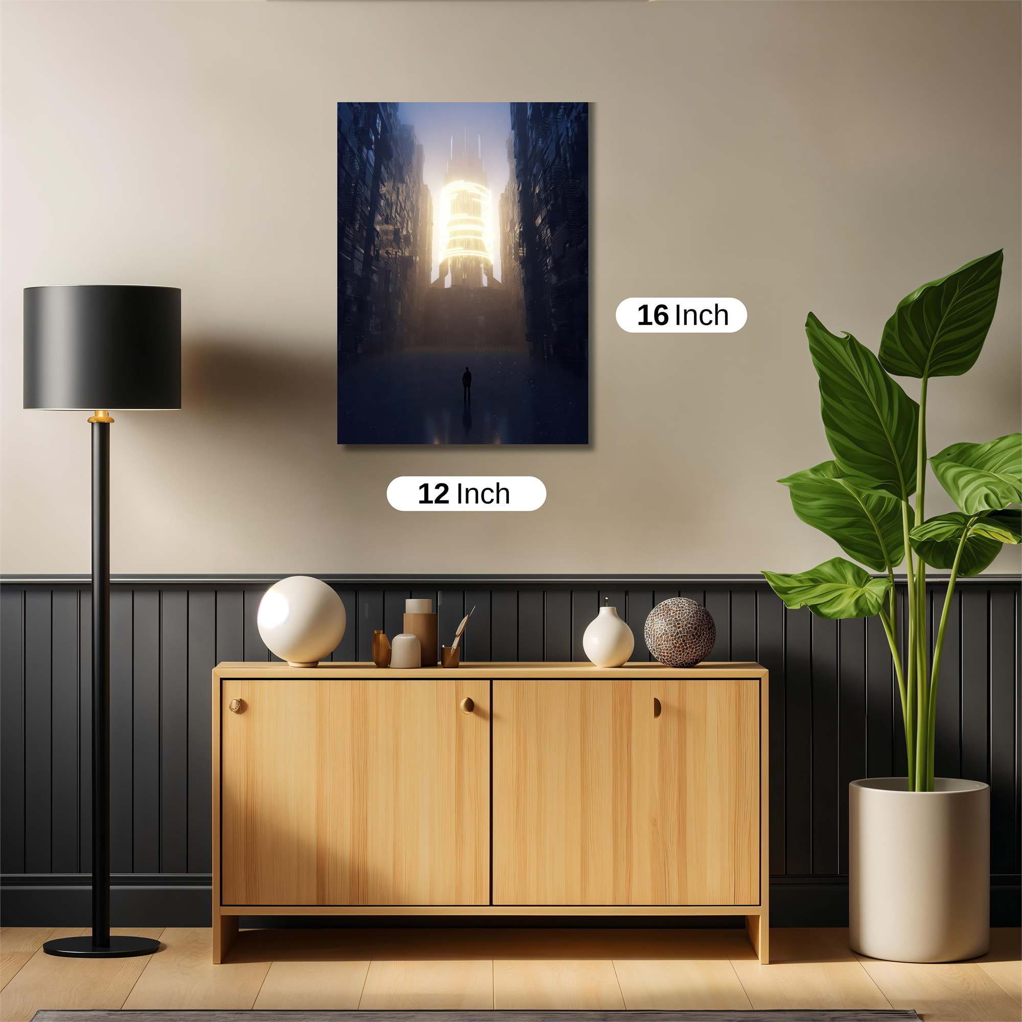 Luminous Ascent Safe Wall Magnetic / M