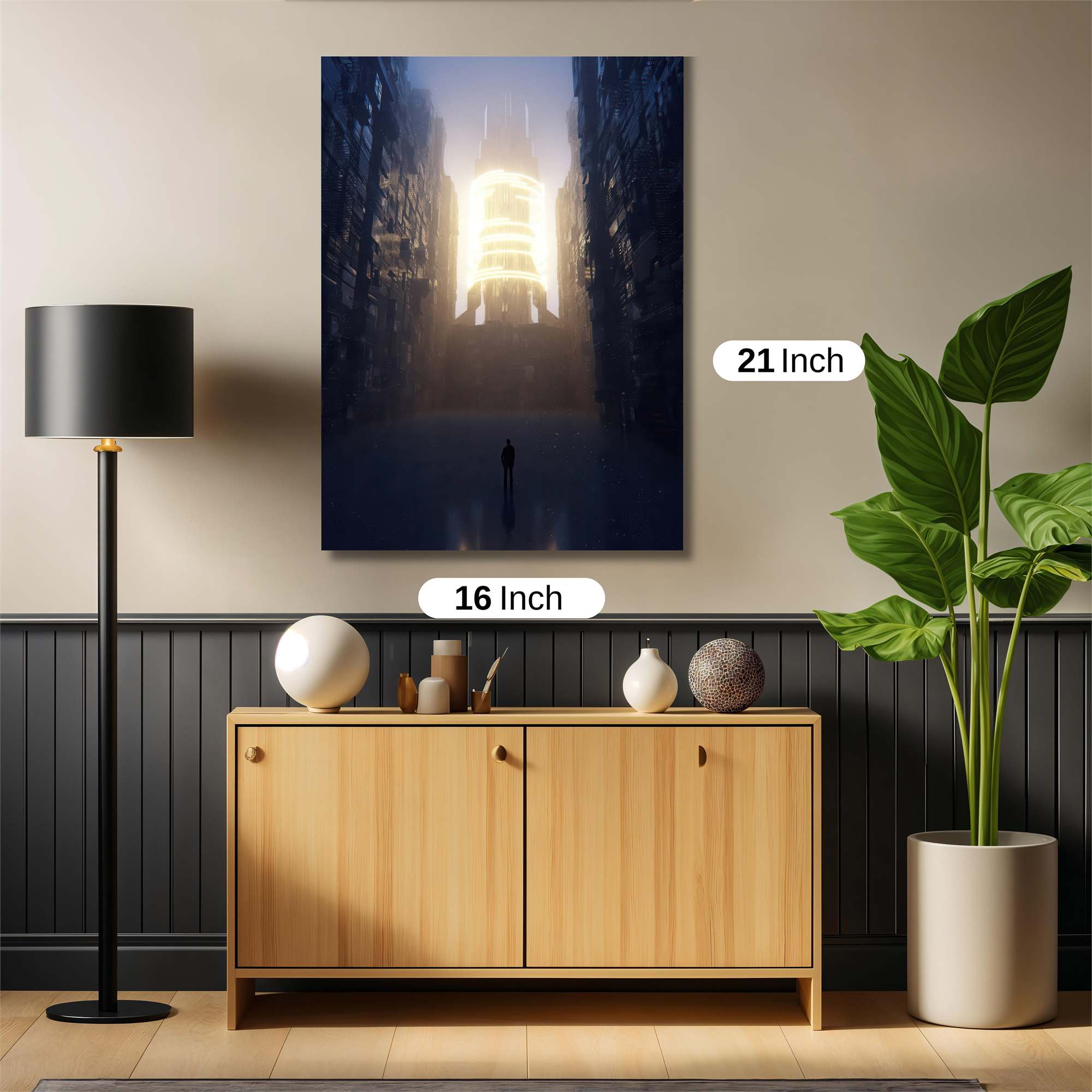 Luminous Ascent Safe Wall Magnetic / M