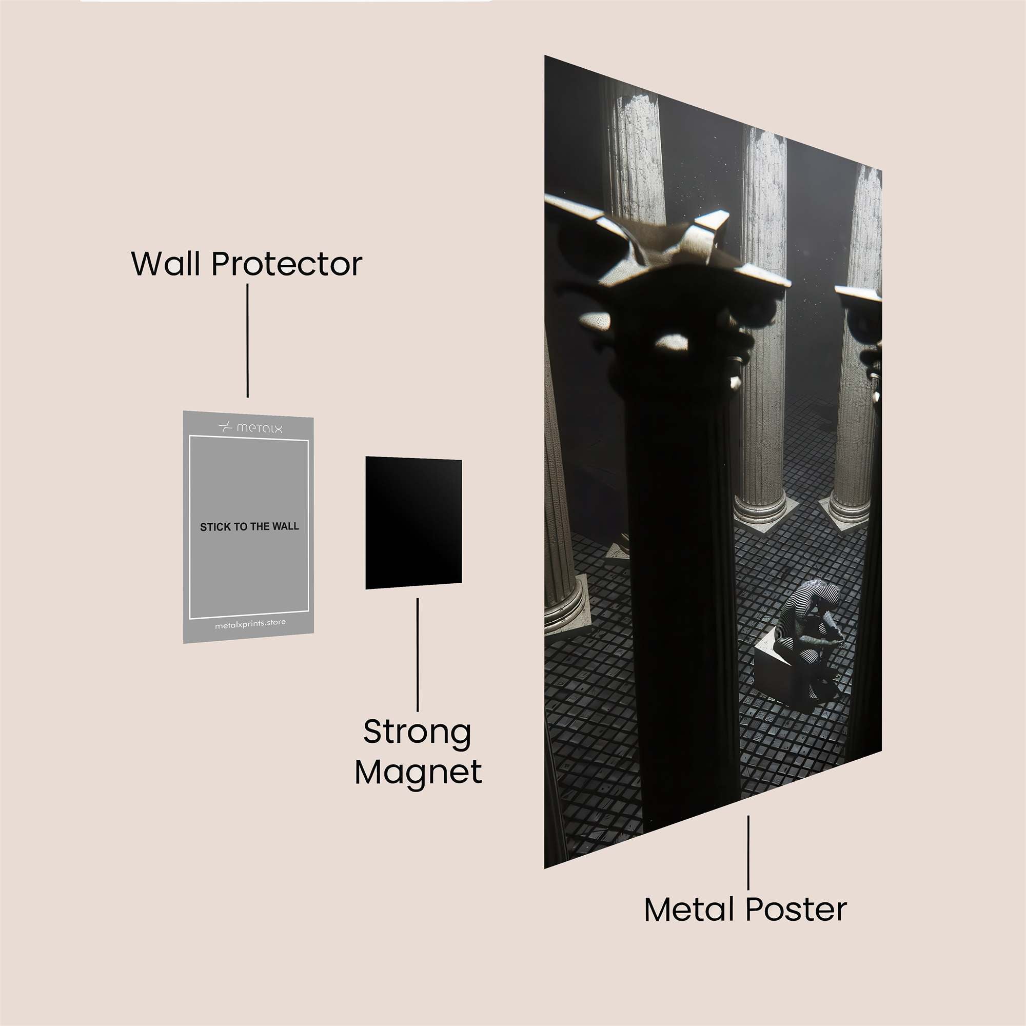 Contemplation Solitude Safe Wall Magnetic / M