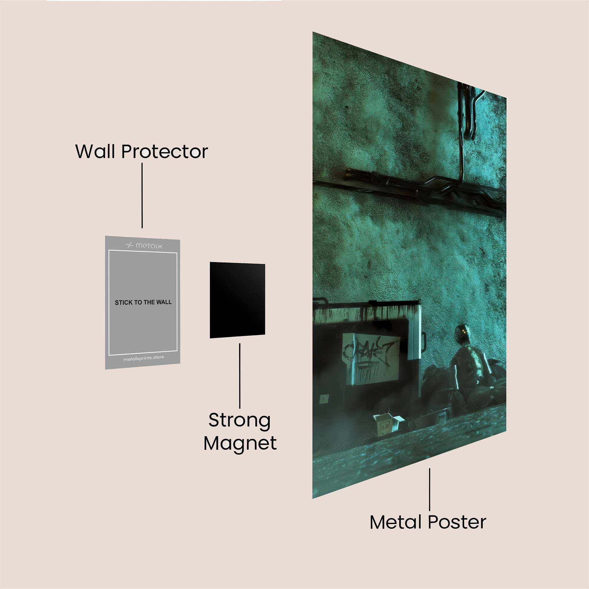 Desolate Reverie Safe Wall Magnetic / M