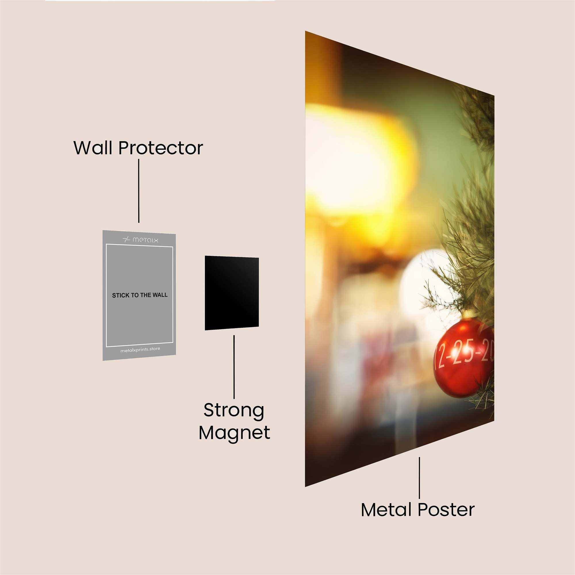 Ornament Glow Safe Wall Magnetic / M