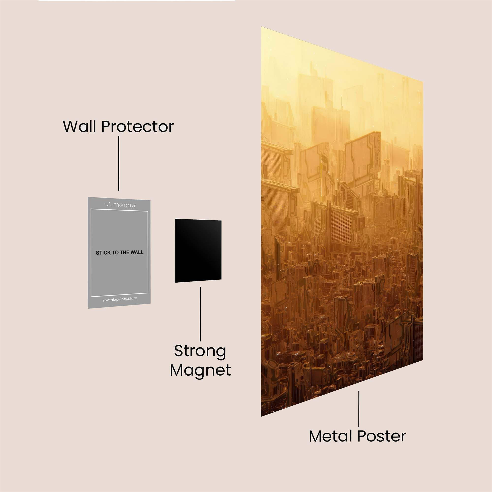 Urban Reverie Safe Wall Magnetic / M