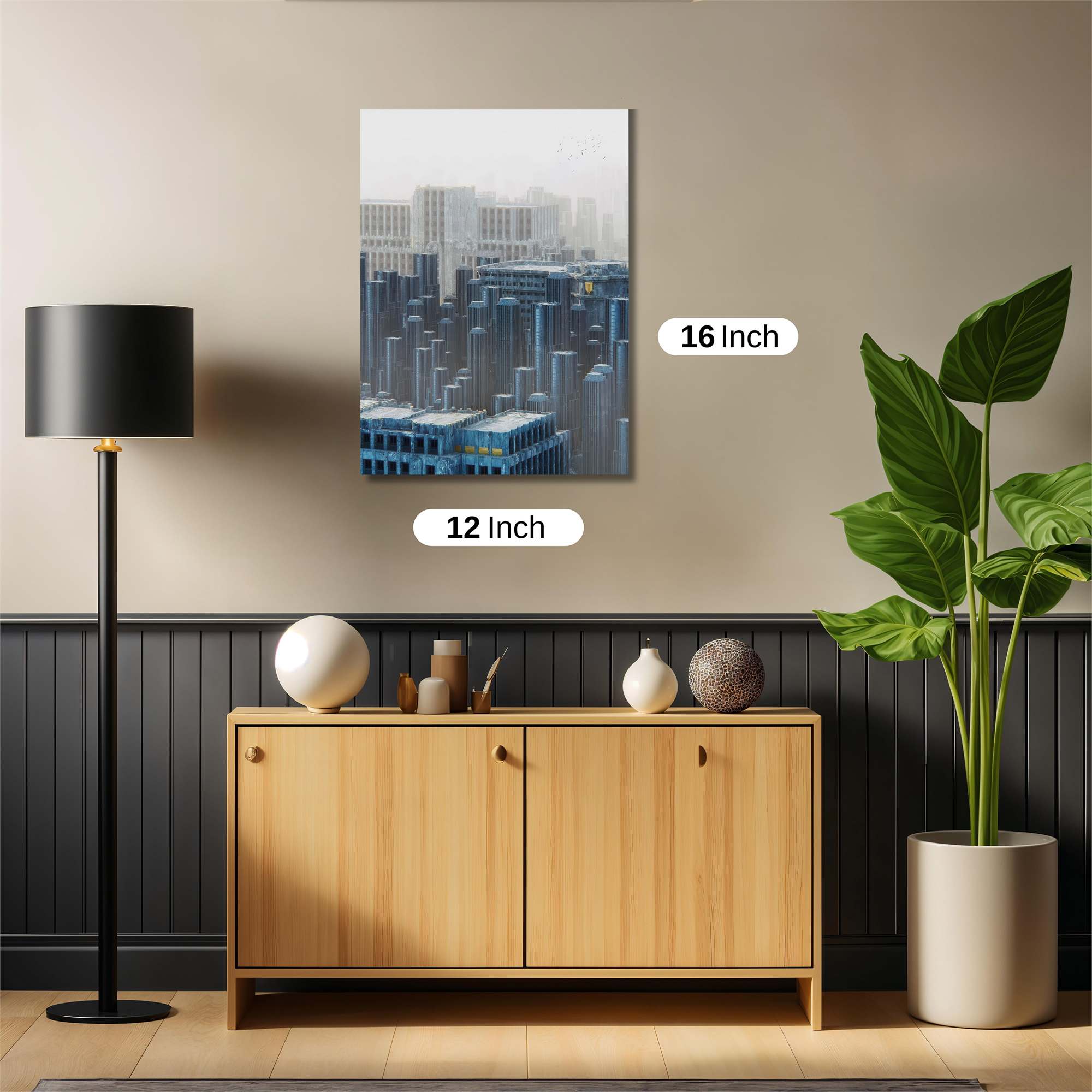 Frosted Metropolis Safe Wall Magnetic / M