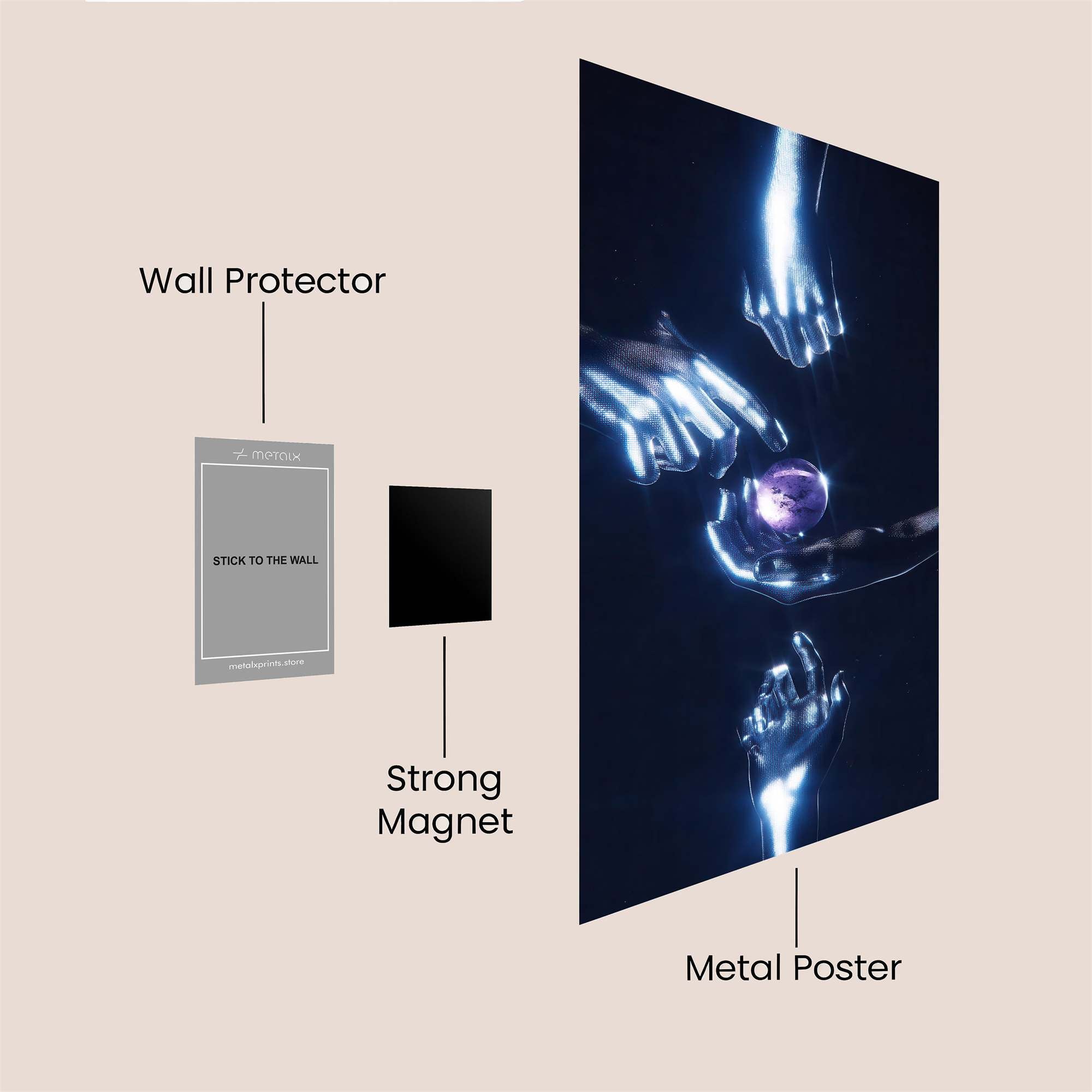 Galactic Touch Safe Wall Magnetic / M
