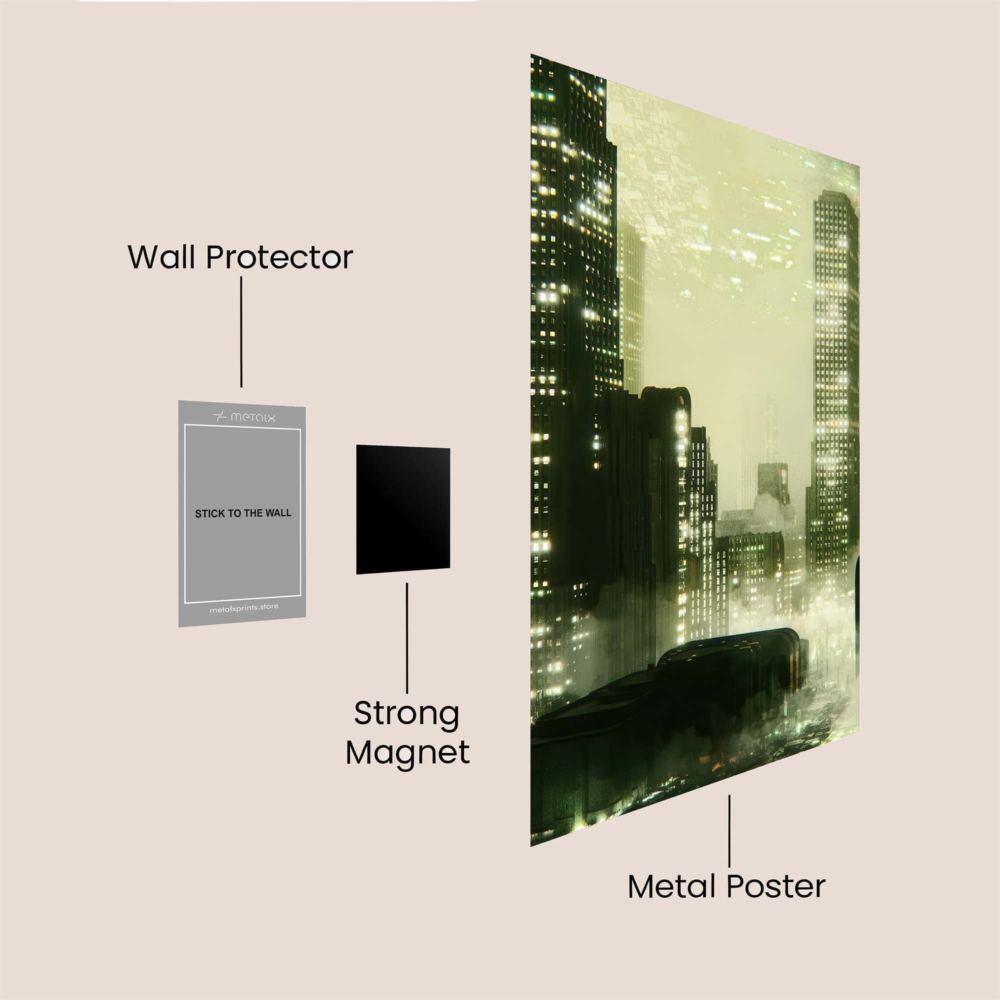 Neon Reverie Safe Wall Magnetic / M