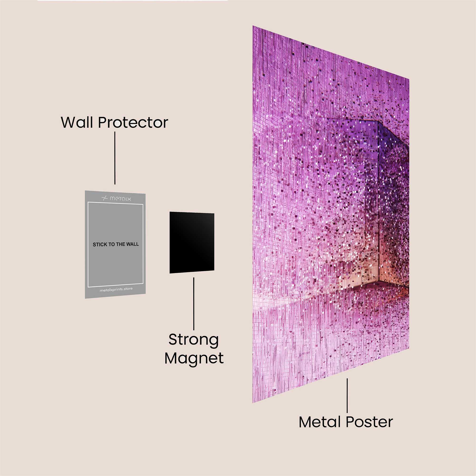 Cube Delight Safe Wall Magnetic / M