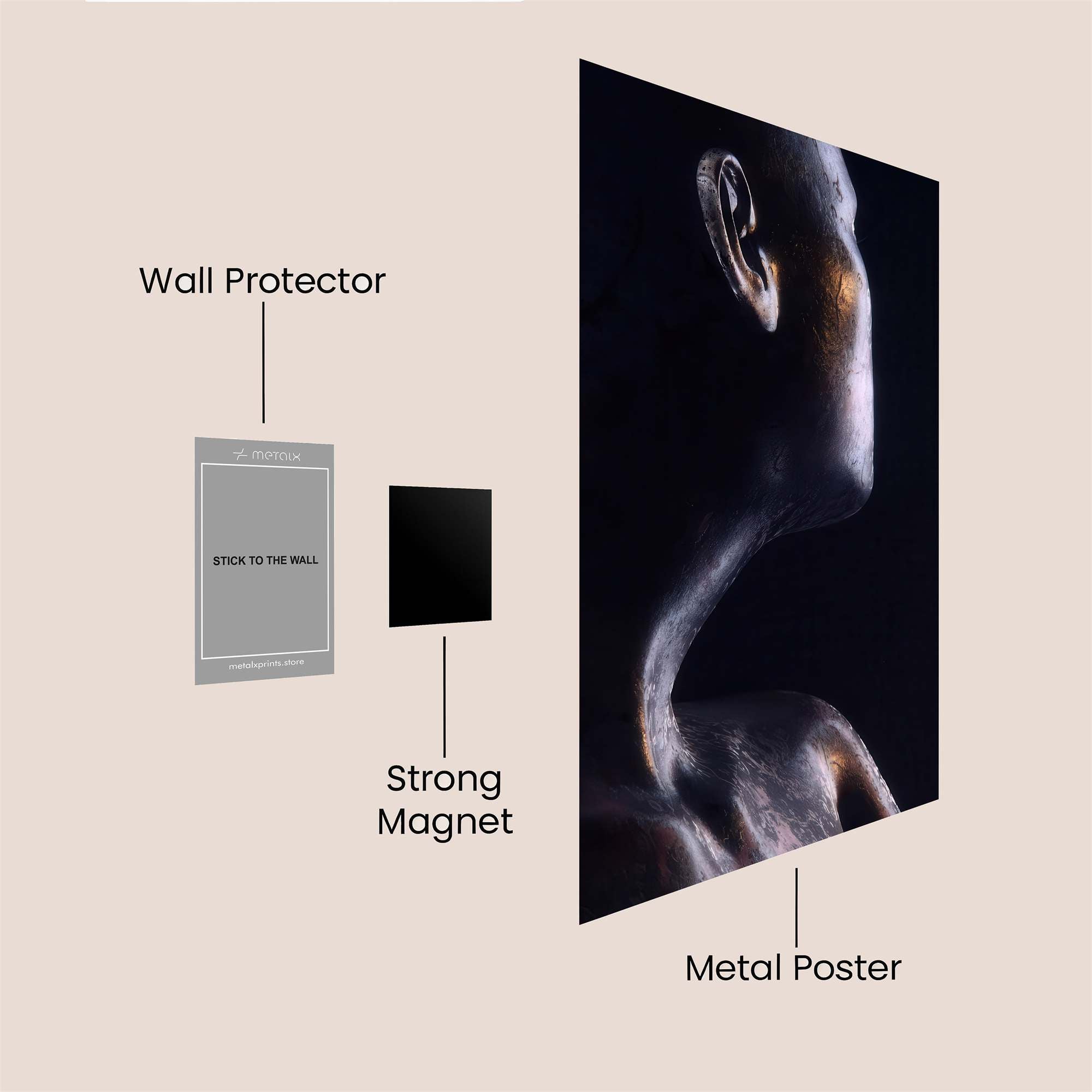 Faceless Enigma Safe Wall Magnetic / M