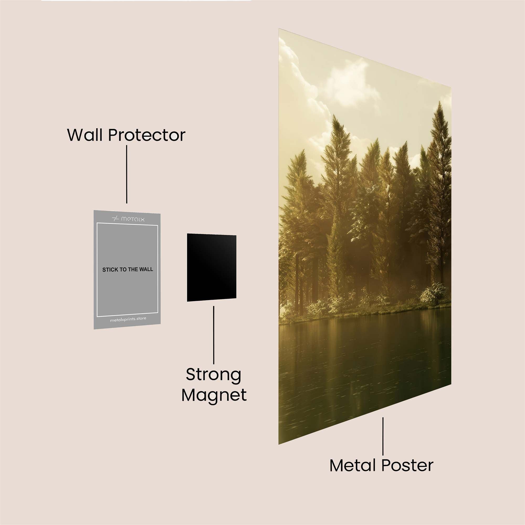 Forest Serenity Safe Wall Magnetic / M