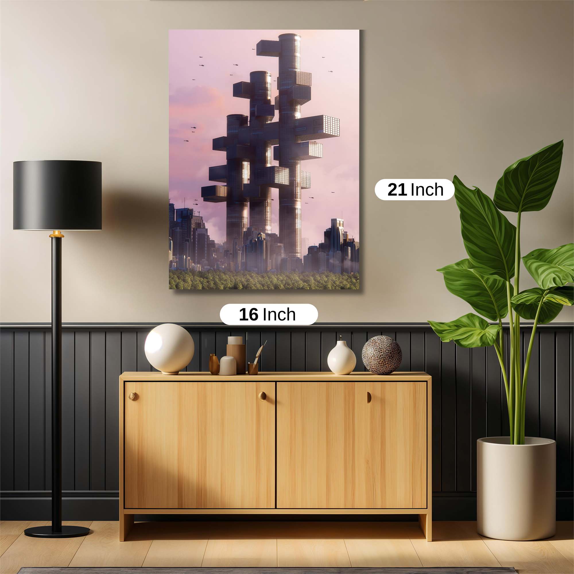 Skyward Tranquility Safe Wall Magnetic / M